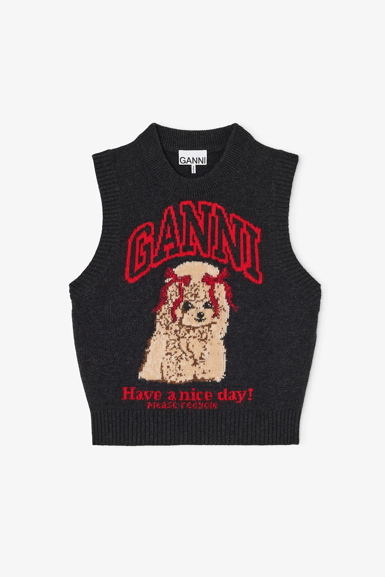 GRAPHIC WOOL VEST - 1