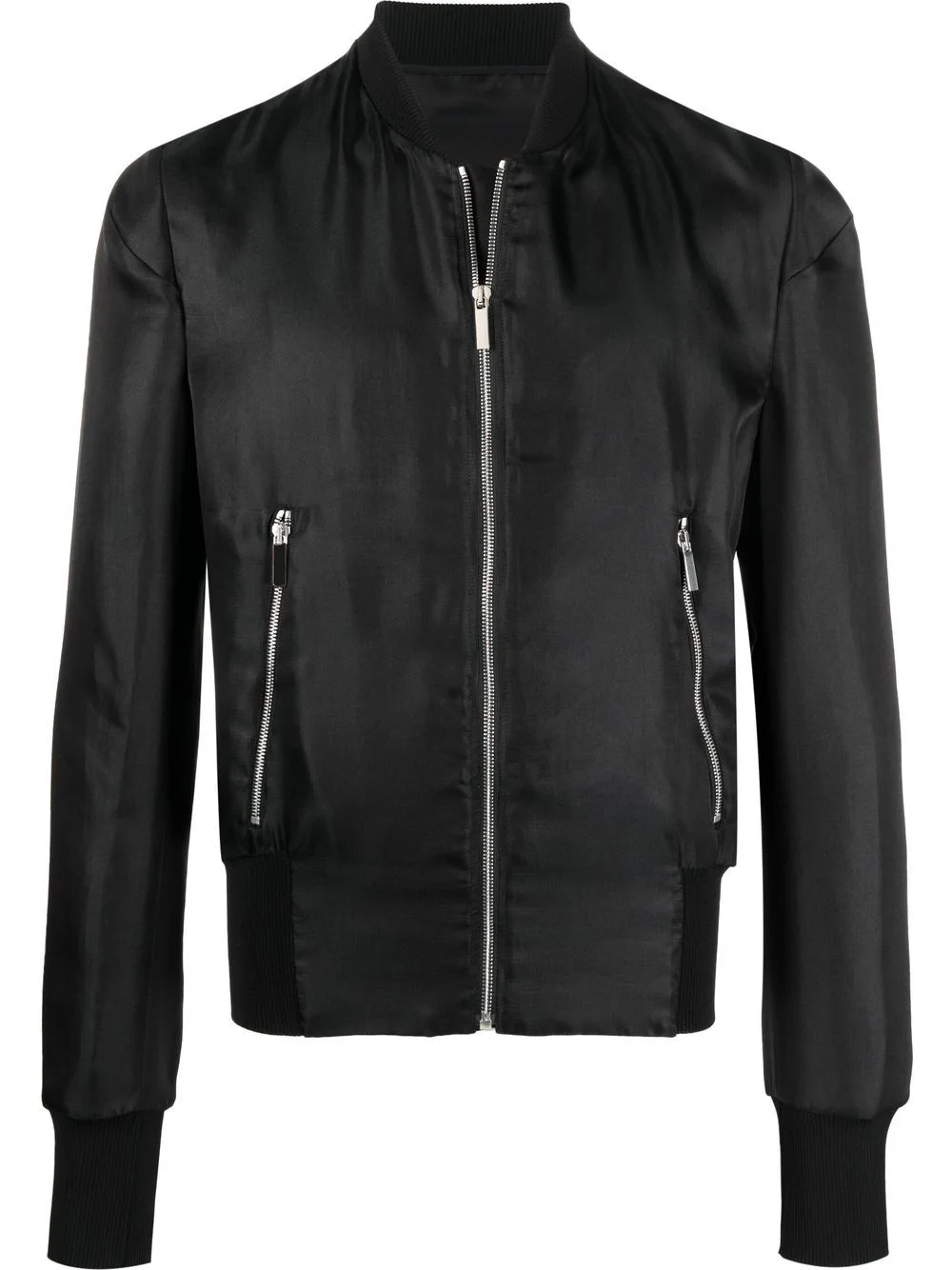 zipped-up bomber jacket - 1