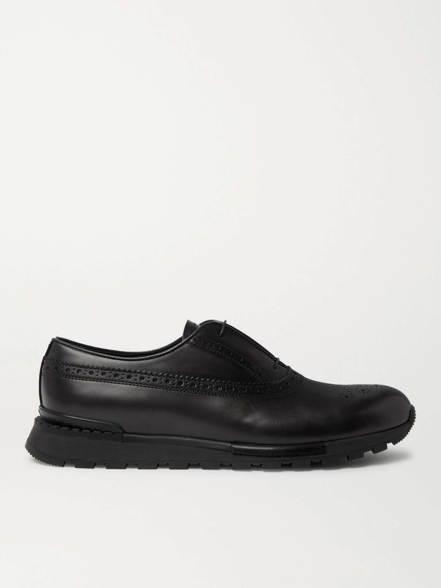 Fast Track Leather Brogue Sneakers - 1