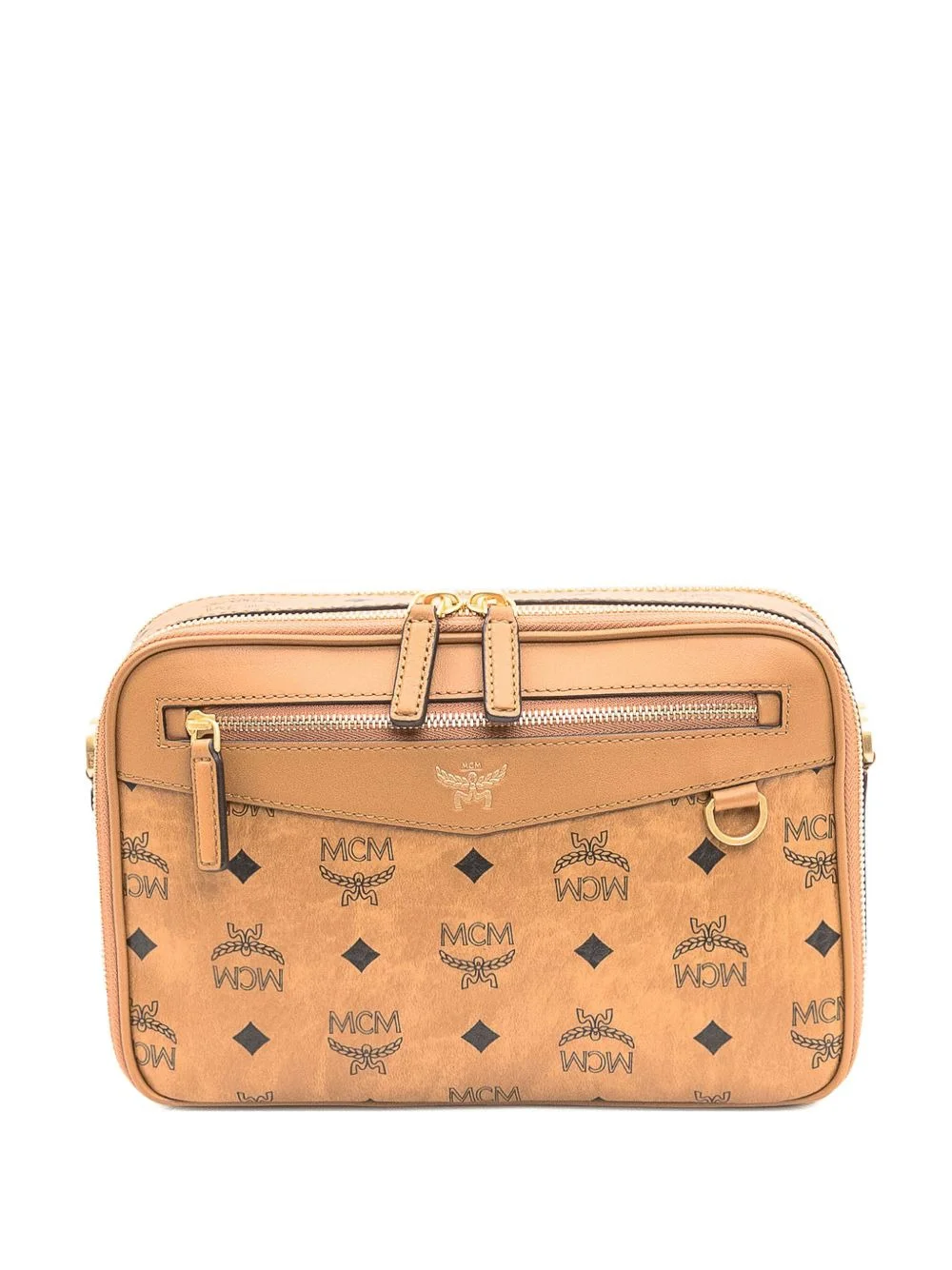 small Diamond Visetos-monogram crossbody bag - 1