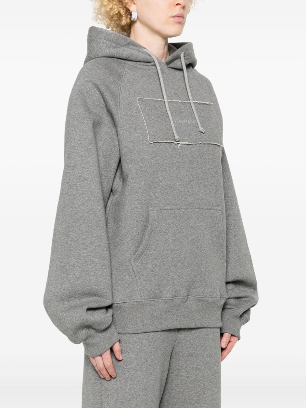 logo-patch hoodie - 3