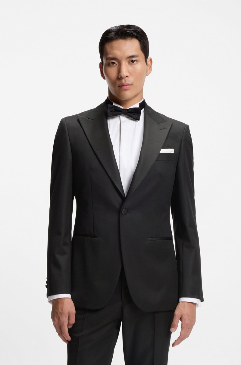 TWO-PIECE SLIM-FIT TUXEDO SUIT BLENDED WITH SILK 2