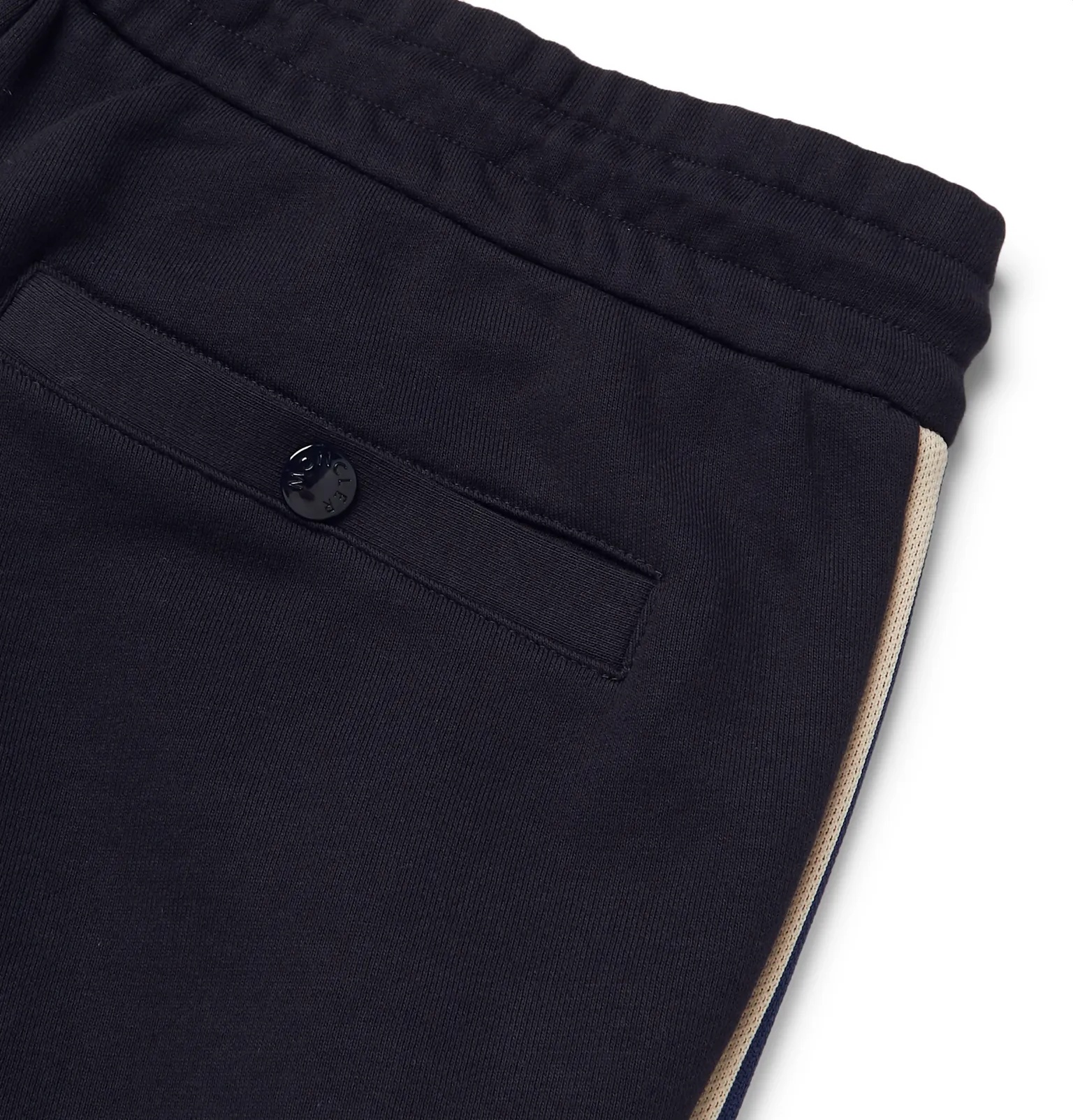 Slim-Fit Grosgrain-Trimmed Loopback Cotton-Jersey Track Pants - 6