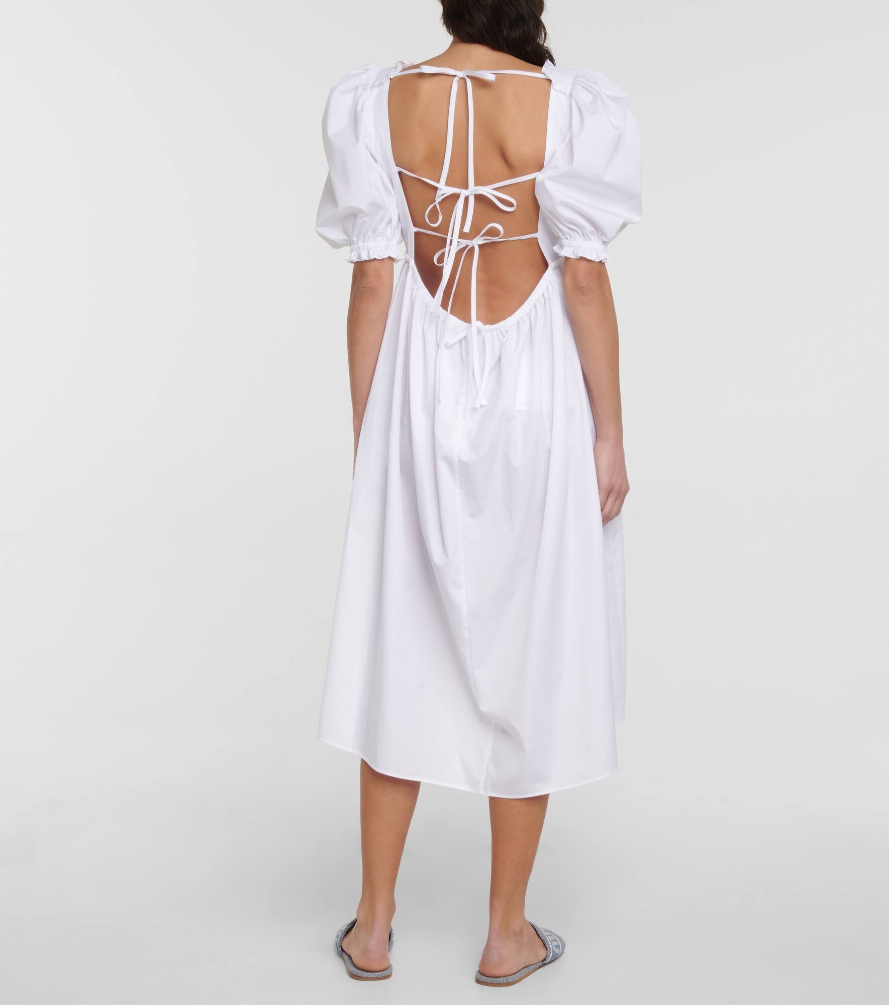 Cotton midi dress - 3