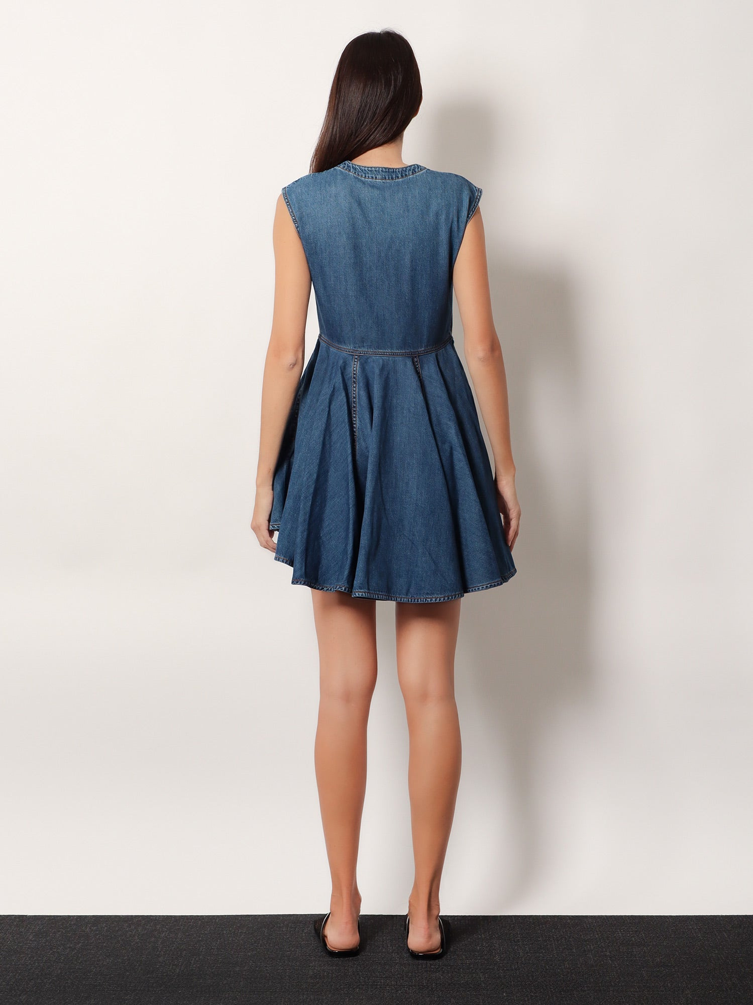 Alaia Women Wrap Denim Dress - 3