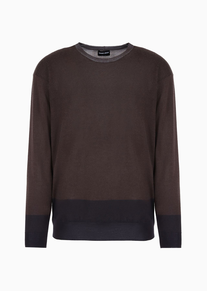 ASV cashmere and silk crew-neck jumper 1