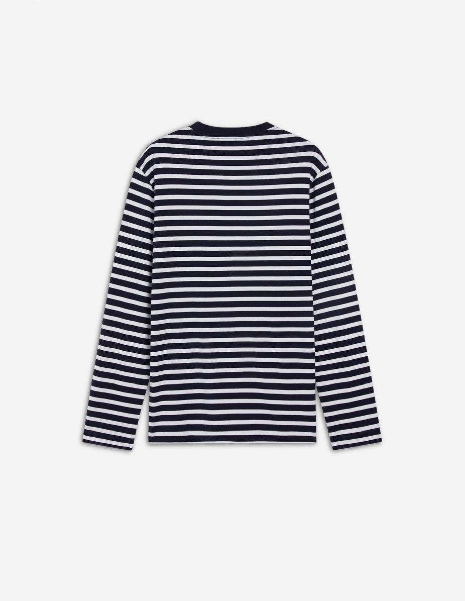 関税込★Maison Kitsune★Tricolor Fox Patch Classic Marin T TRICOLOR FOX PATCH CLASSIC POCKET TEE-SHIRT | Maison Kitsuné