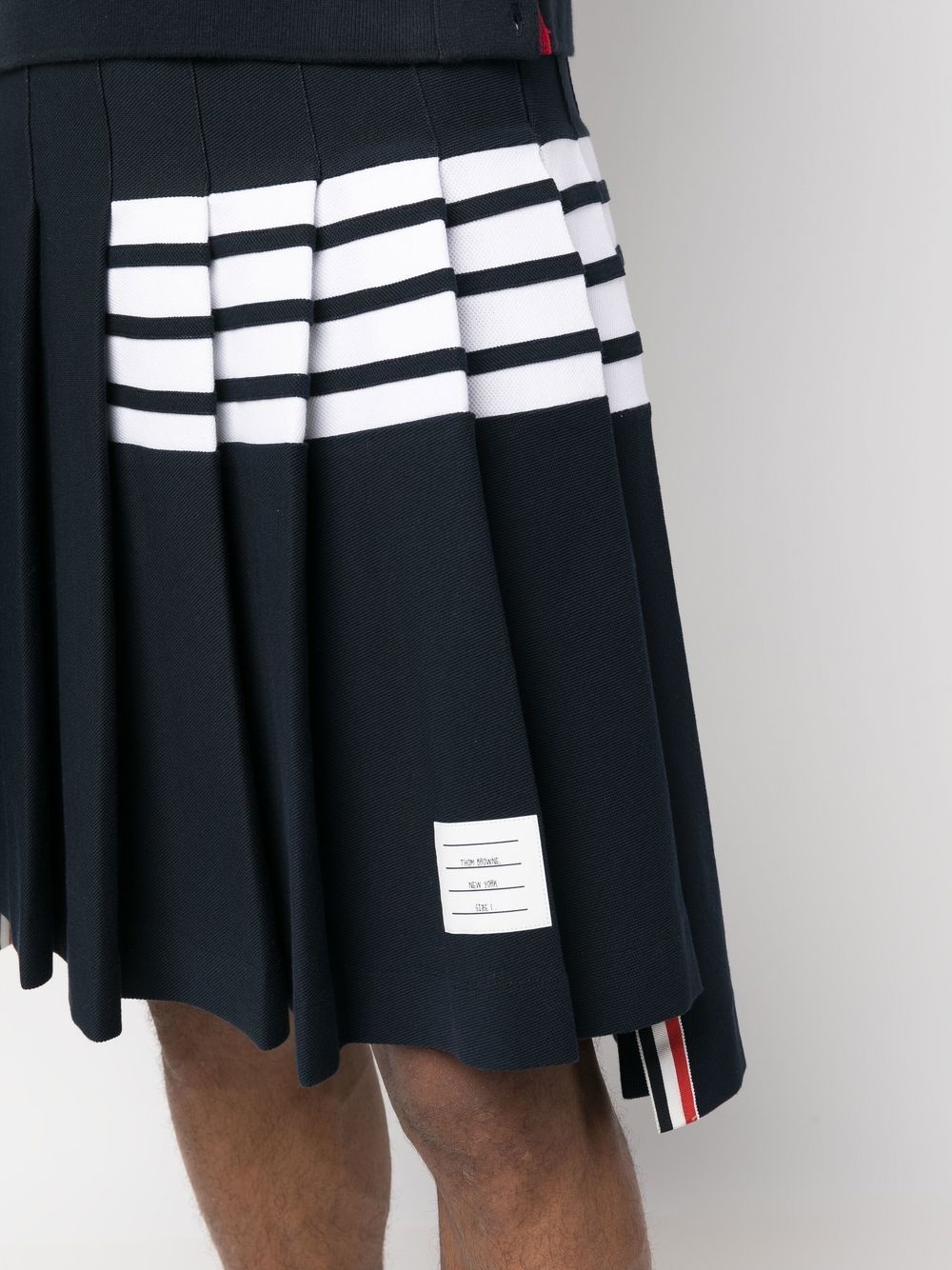 4-Bar stripe pleated skirt - 5