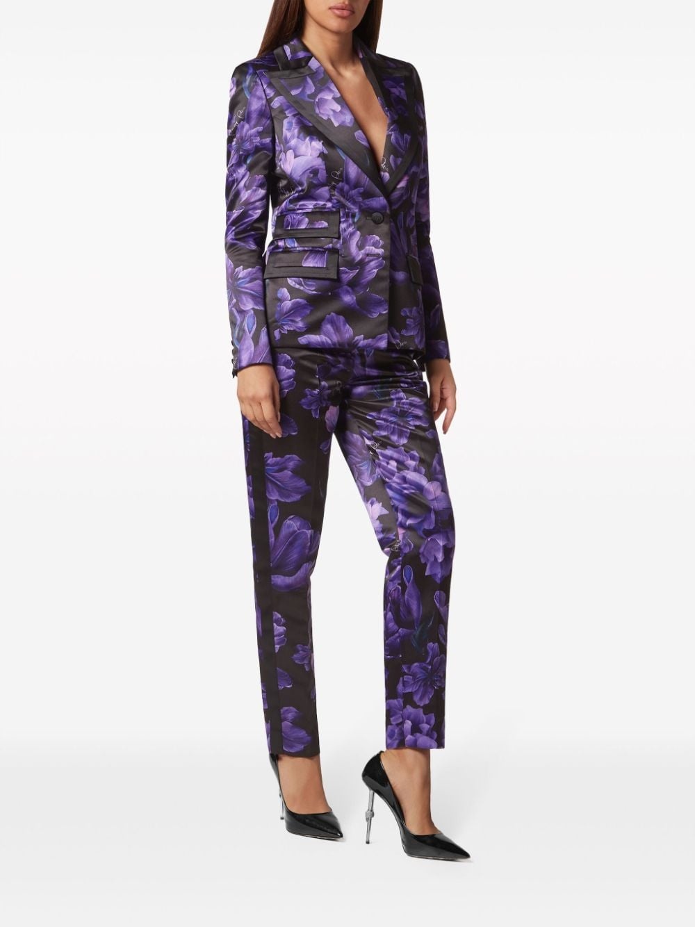 Duchesse floral-print blazer - 2