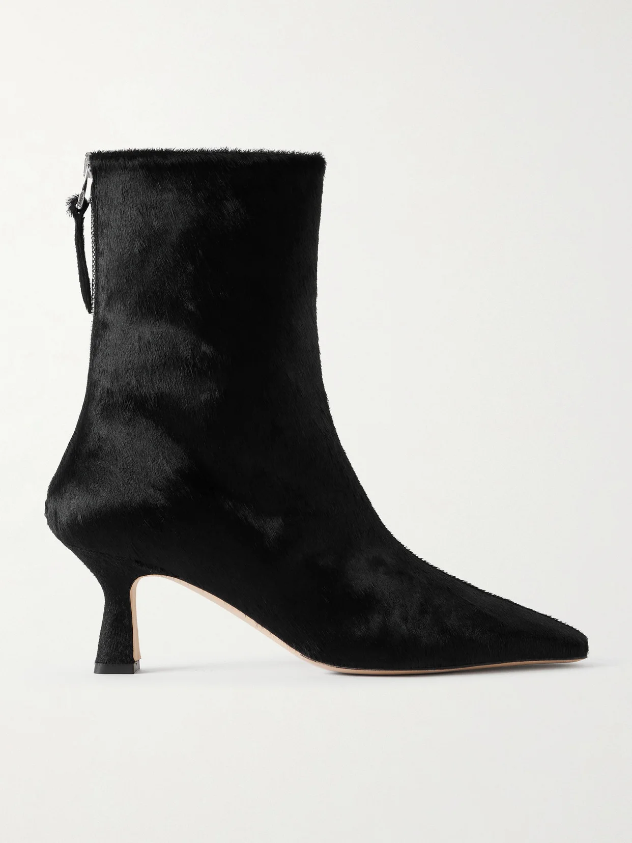 Elina Pony Hair Ankle Boots - 1