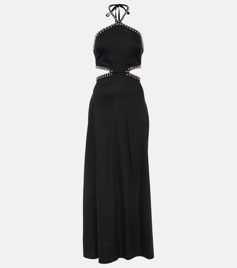 rhinestone-embellished 드레스 1