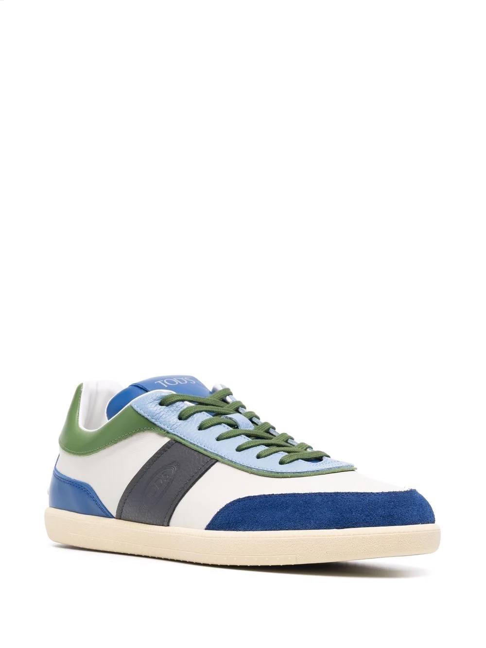 colourblock leather sneakers - 2