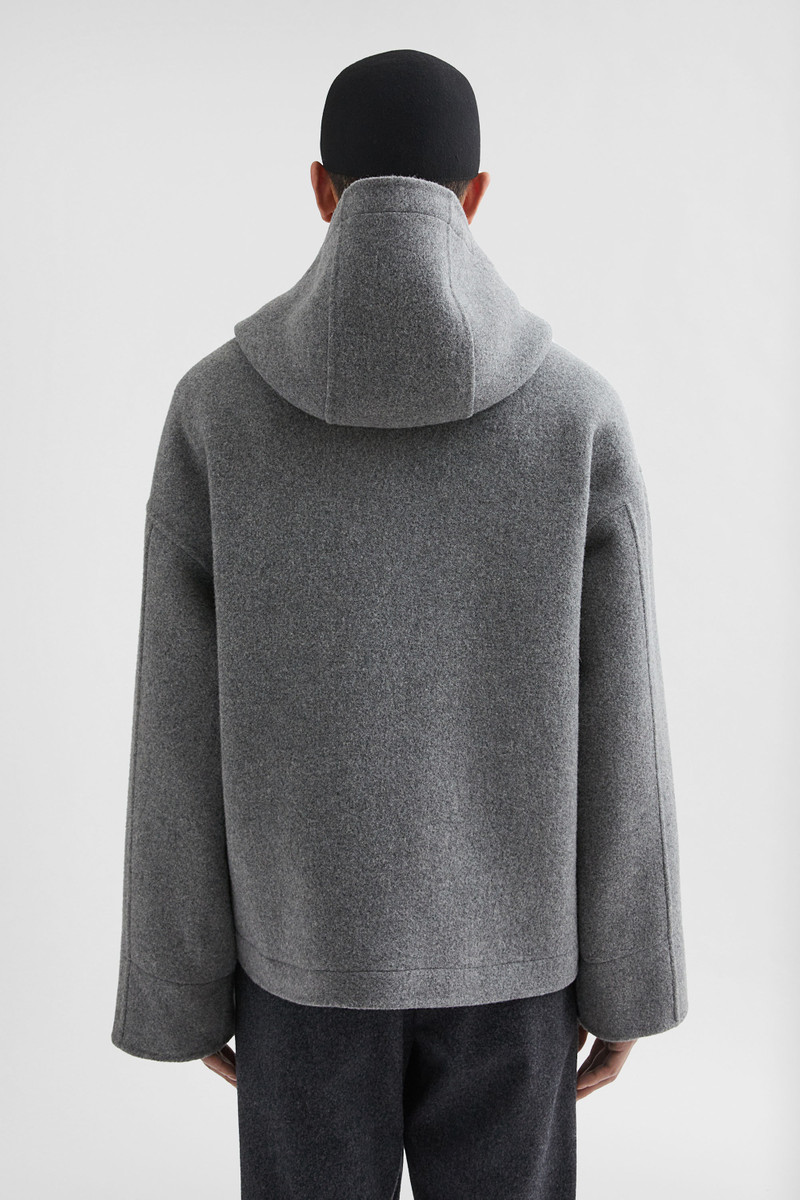 Felt Wool Hooded Blouson 6