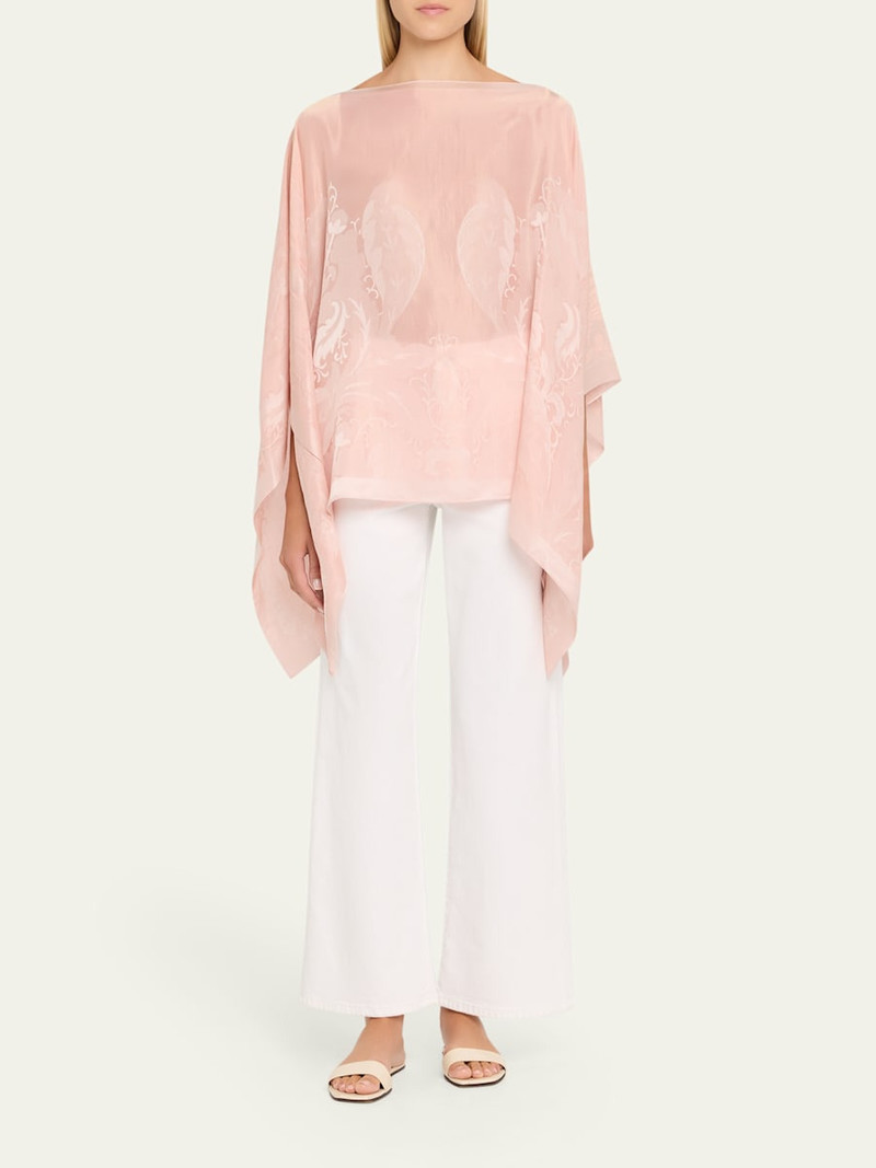 Etro Paisley Jacquard Cape Top outlook