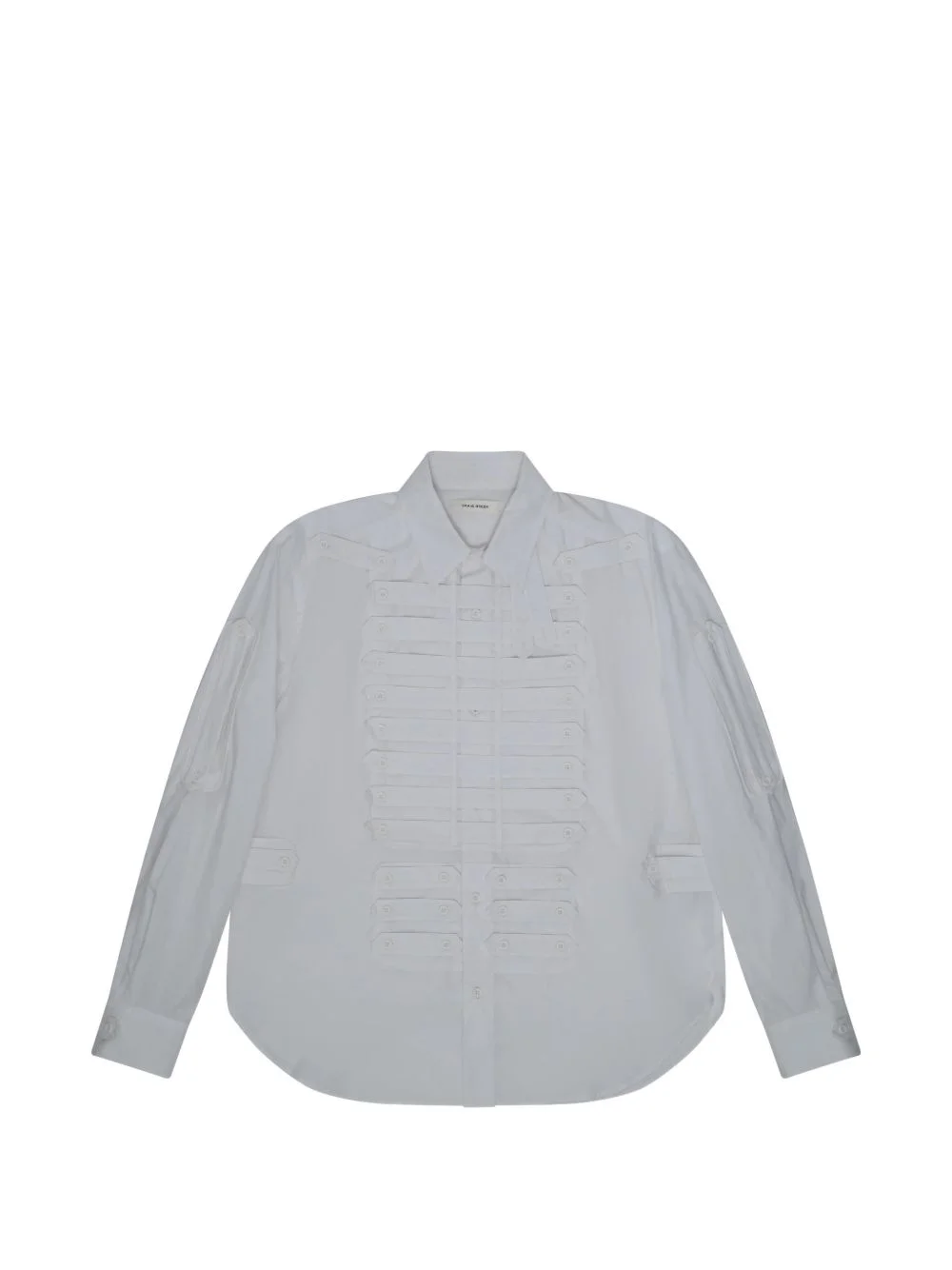 button-embellished shirt - 1