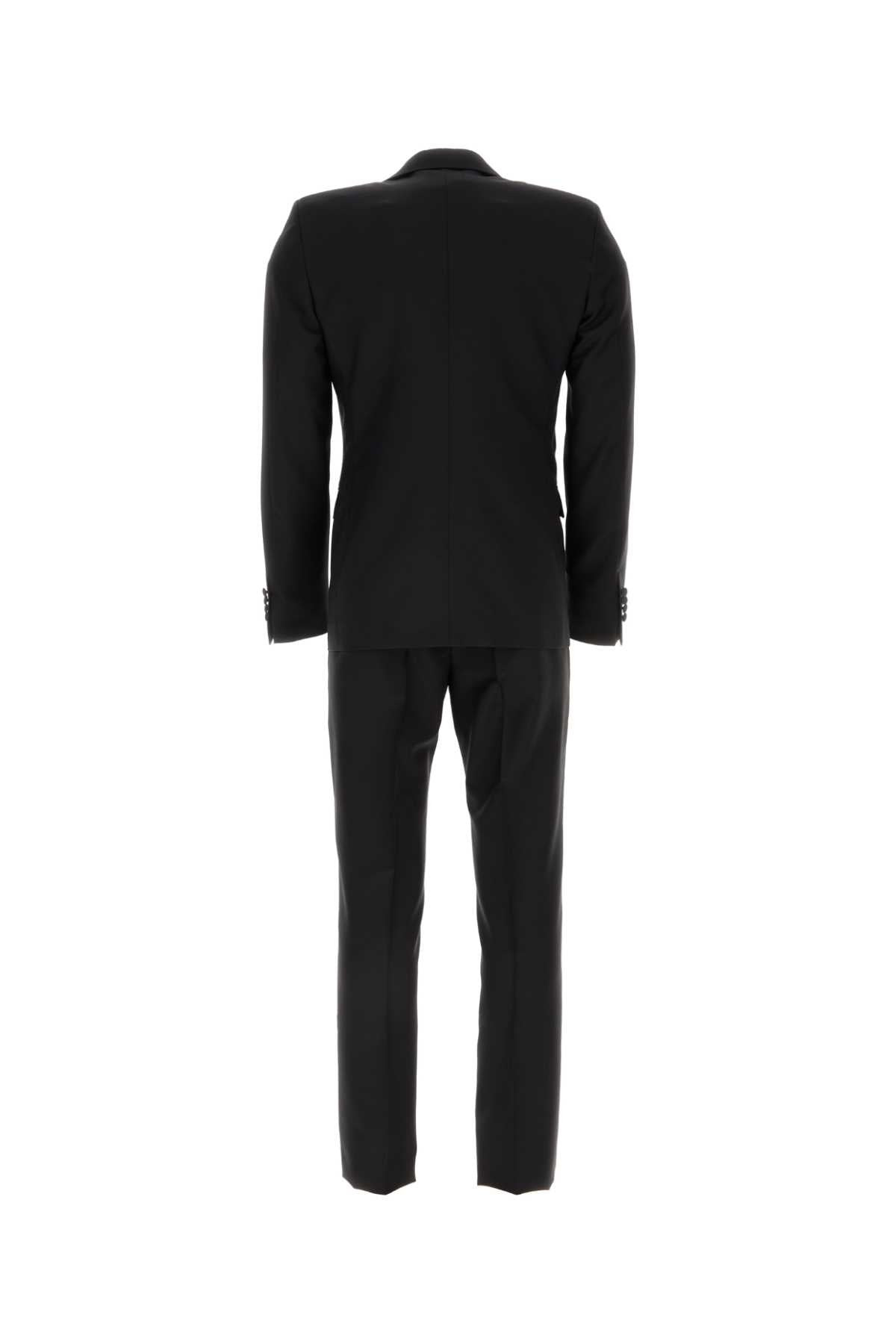 Prada Men Black Wool Blend Tuxedo - 2