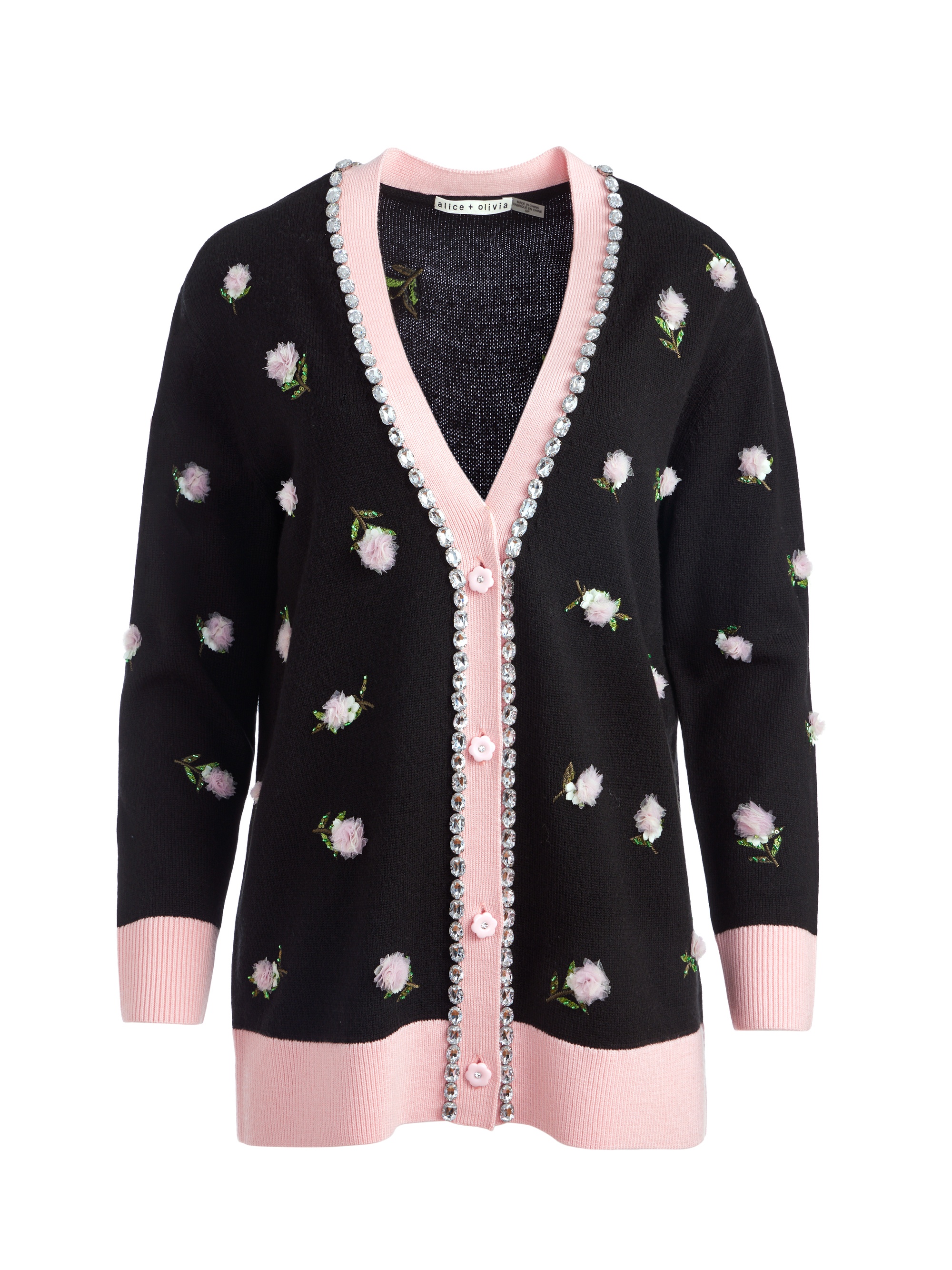 BRADFORD EMBELLISHED GRANDPA CARDIGAN - 1