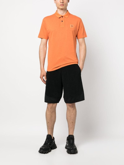 Stone Island Shadow Project drawstring-waist cotton track shorts outlook