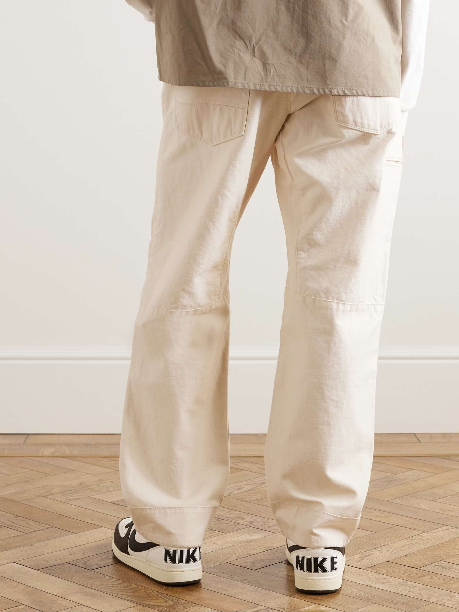 Emilio Straight-Leg Cotton Trousers - 3