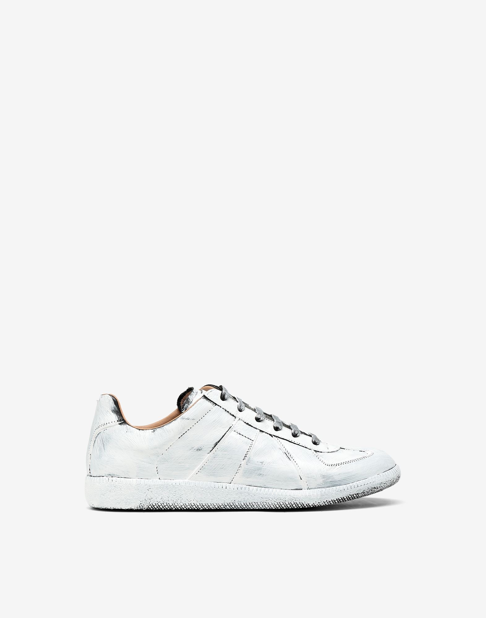 Replica White paint sneakers - 1