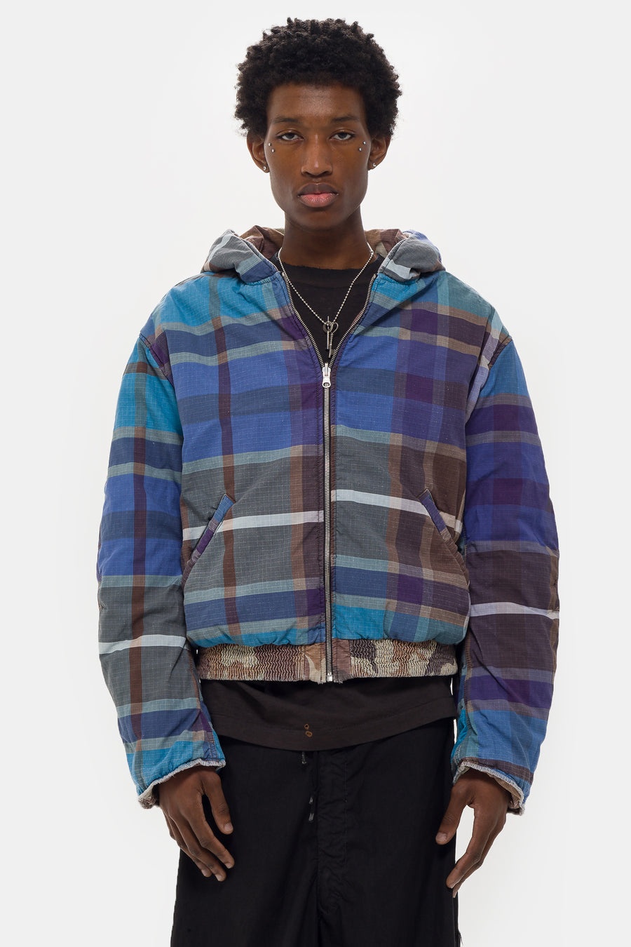 Reversible Bomber in Reno Camo Stone - 5