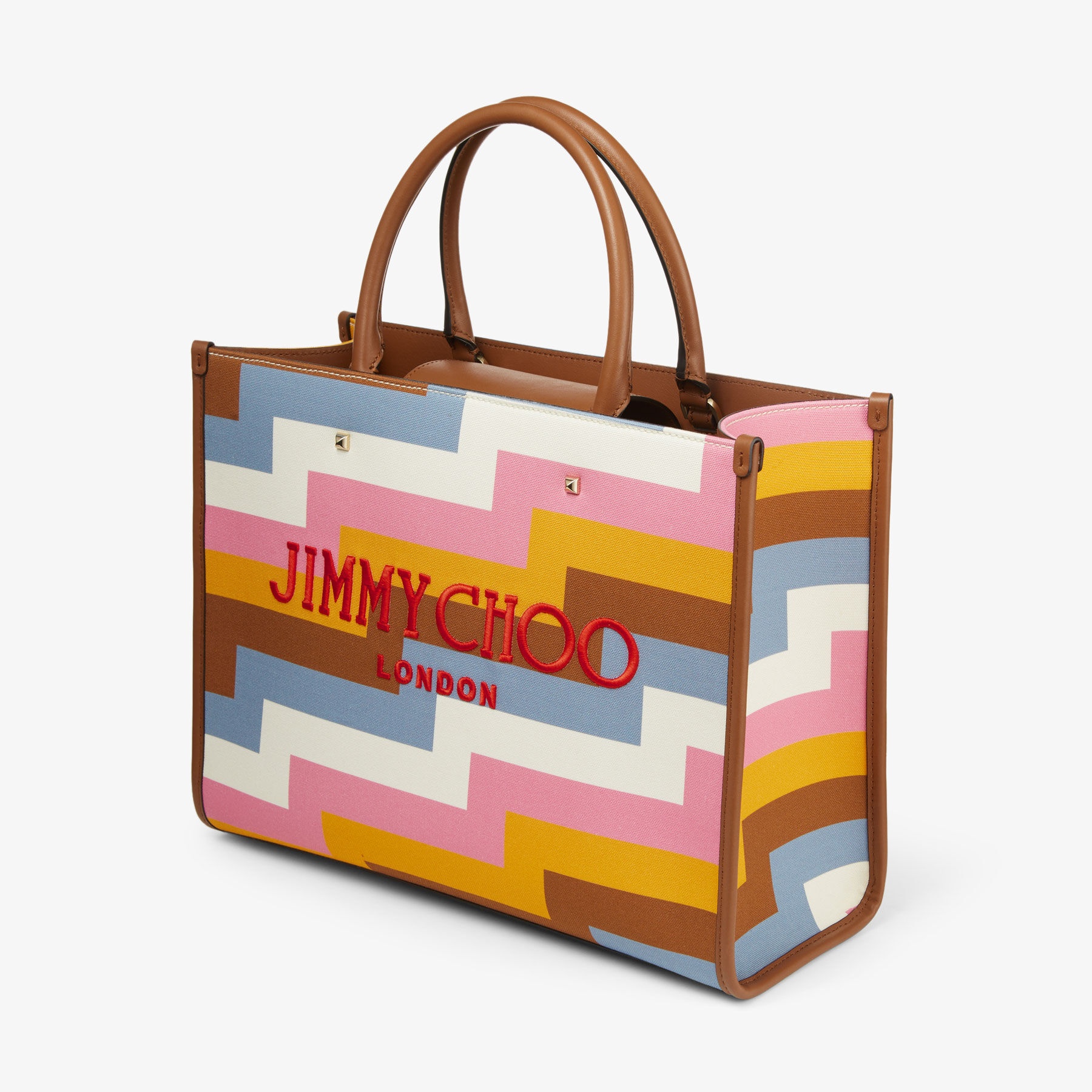 Varenne Avenue M Tote
Multi Avenue Print Canvas Tote Bag with Embroidered Logo - 2