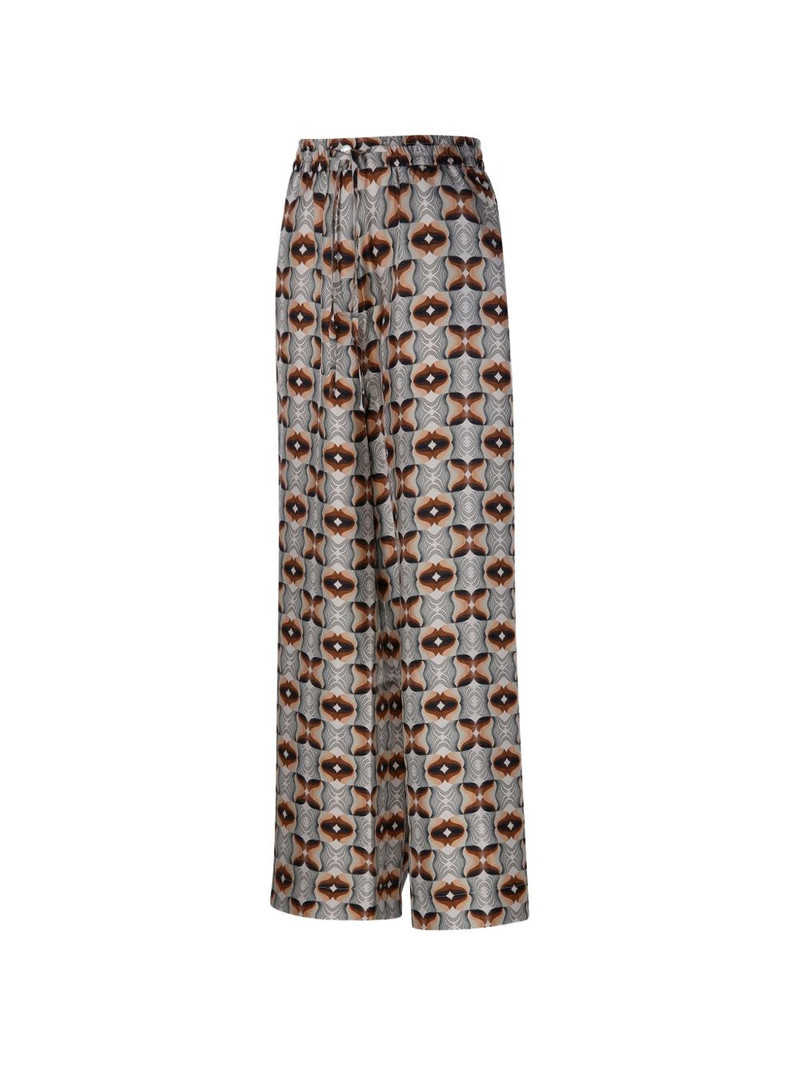 Aloe patterned drawstring trousers 3