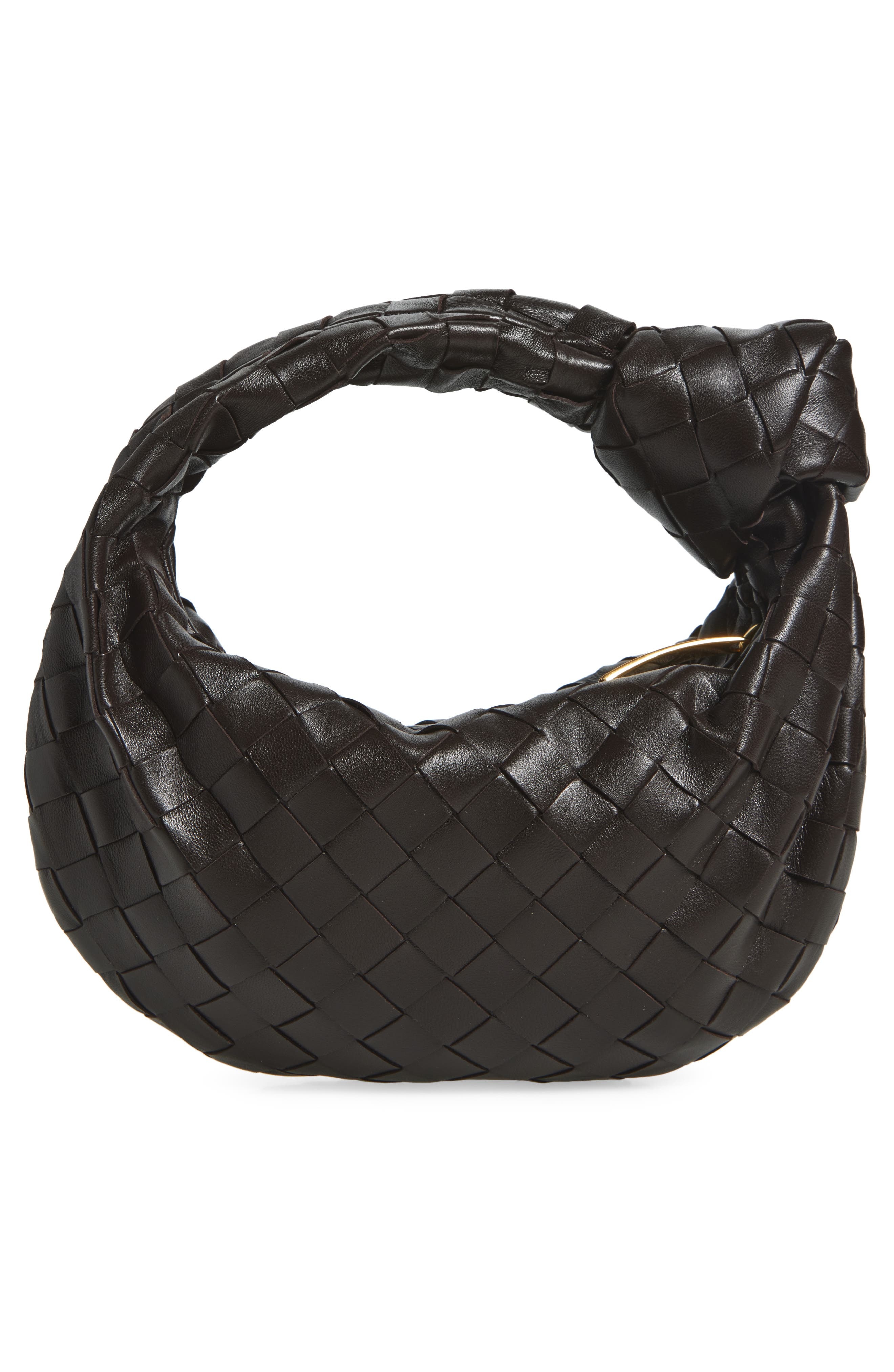Bottega Veneta Mini Jodie Leather Hobo in Fondant-Gold at Nordstrom - 3