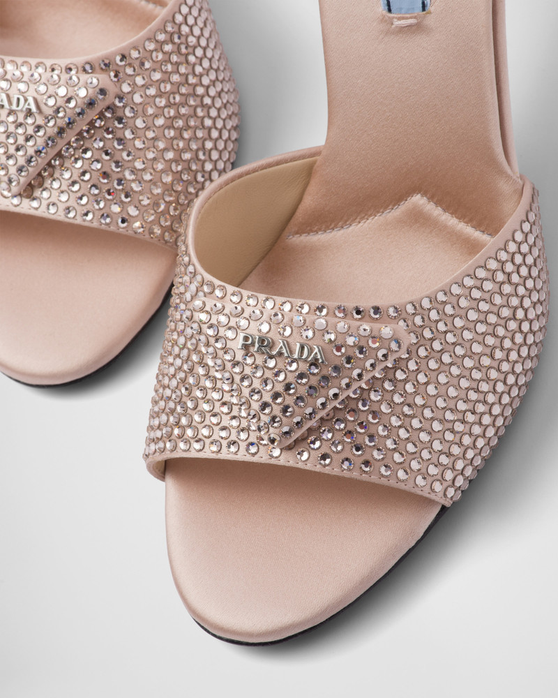 Satin slides with crystals 6