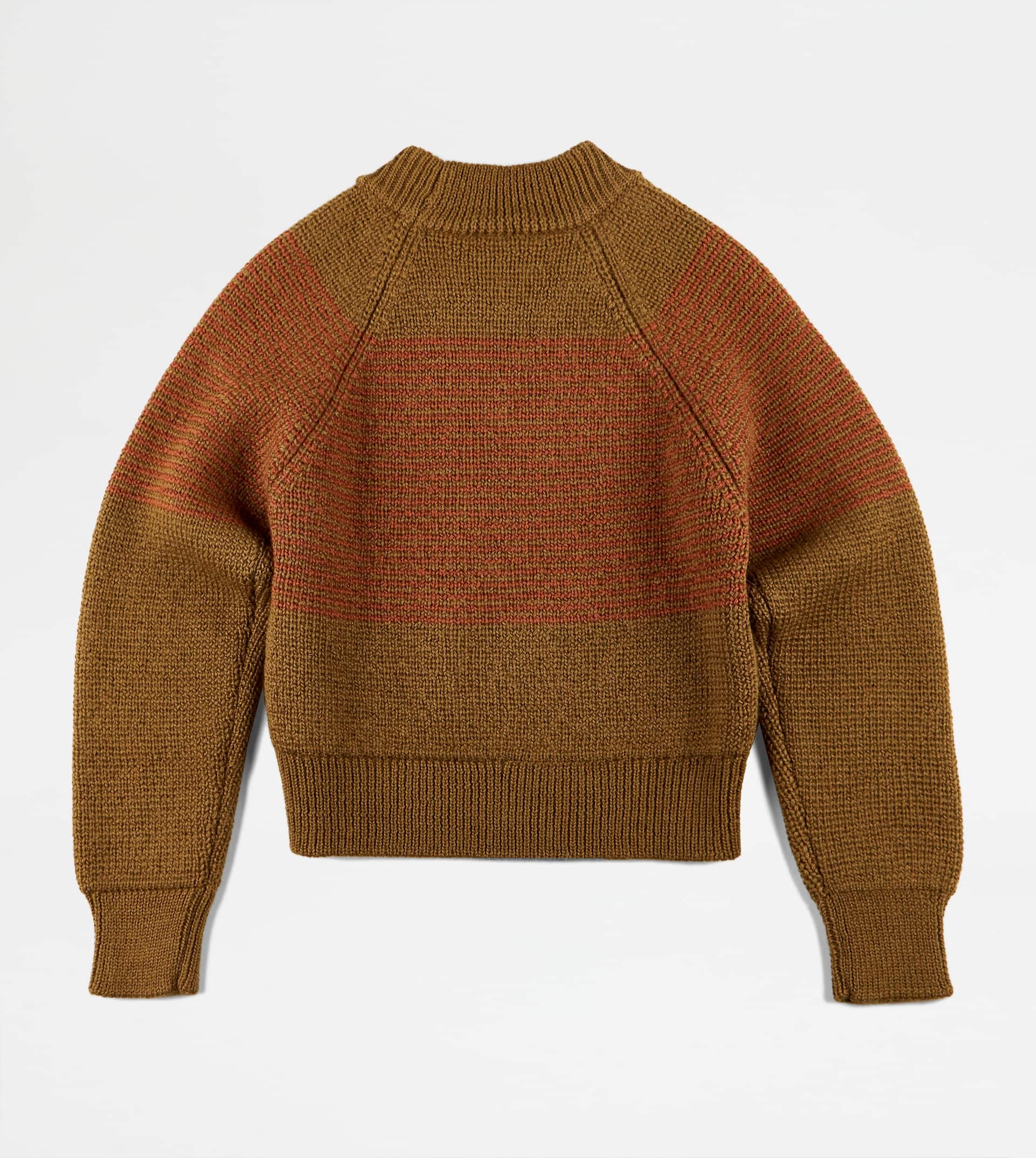 ROUND NECK JUMPER - GREEN, BROWN - 7