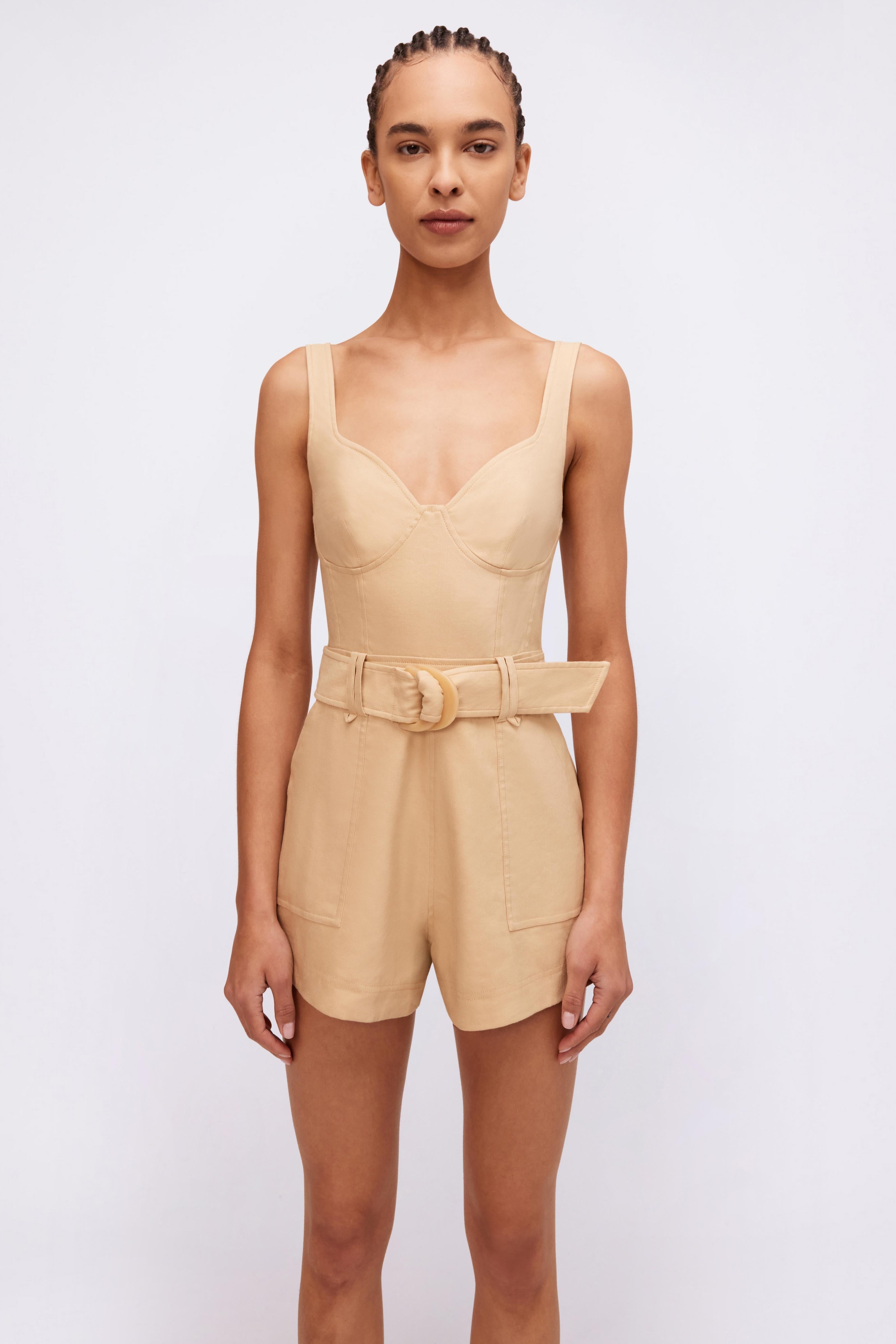 Kai Bustier Romper in Natural - 9