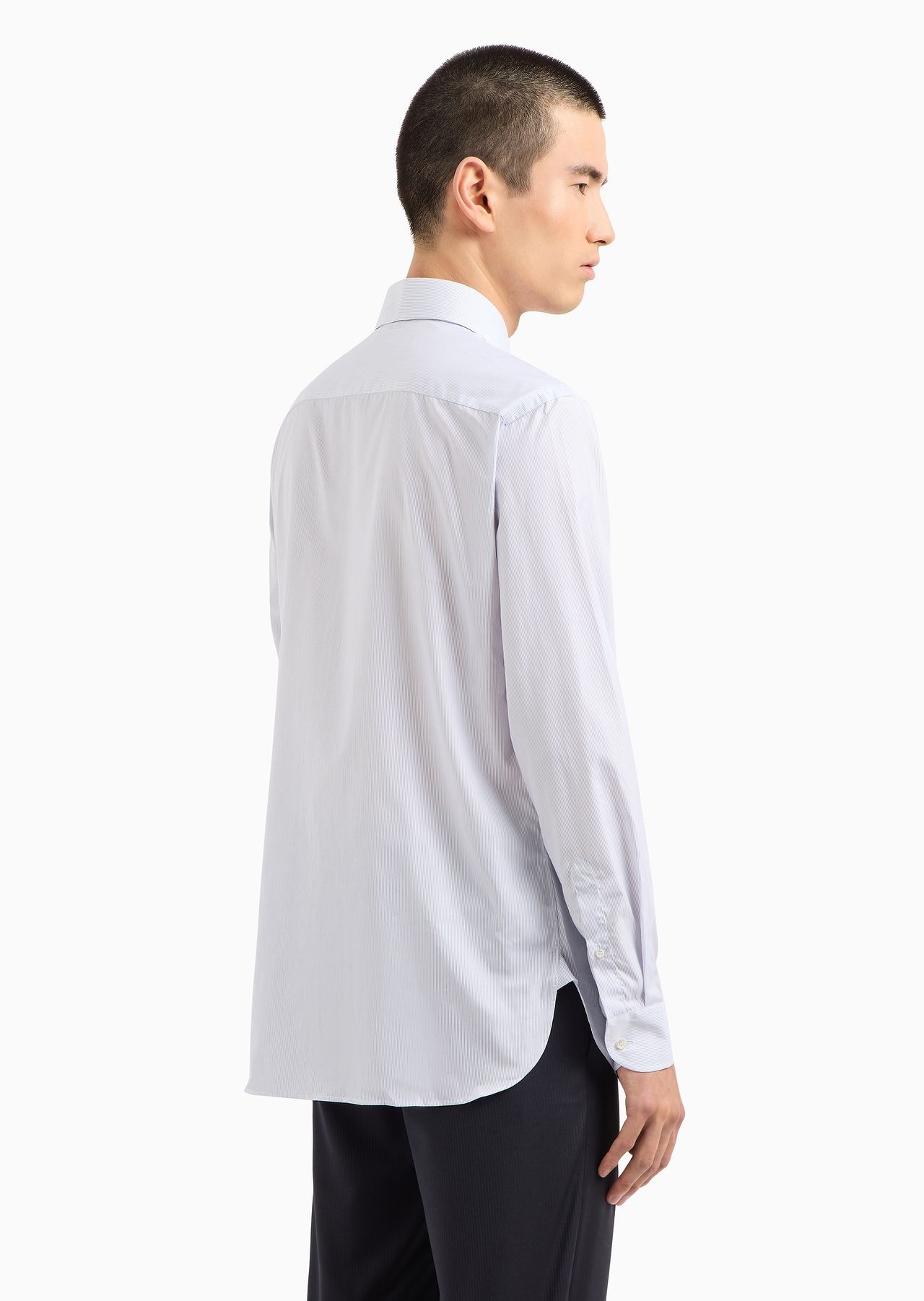 Regular-fit shirt in luxury cotton with a micro-pattern - 3