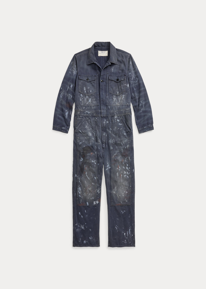 Distressed Reverse-Sateen Coverall 1