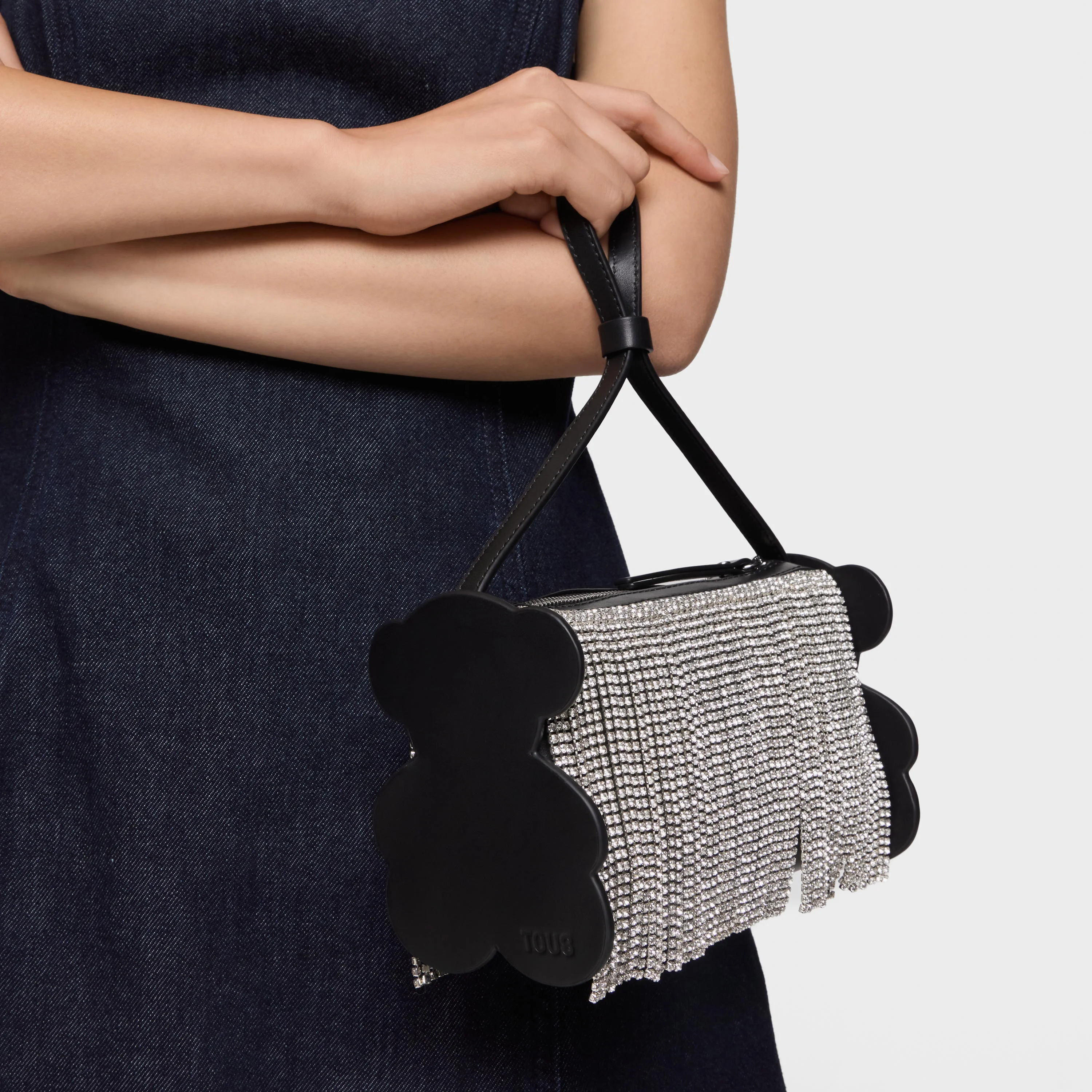 Black and white Shoulder bag TOUS Salsi - 1