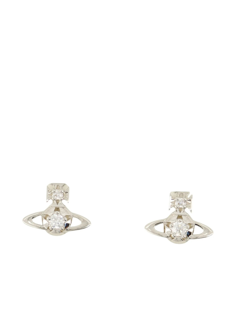 Vivienne Westwood Orb Cubic Zirconia Earrings 1