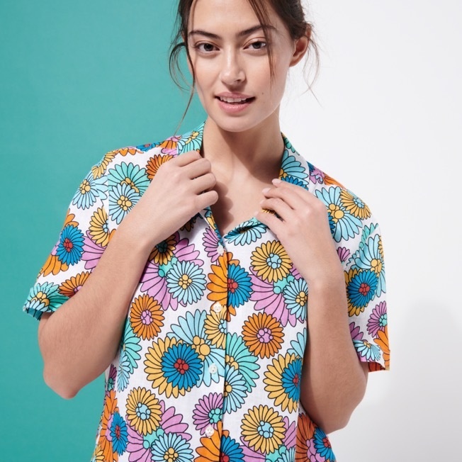 Women Linen Shirt Marguerites - 3