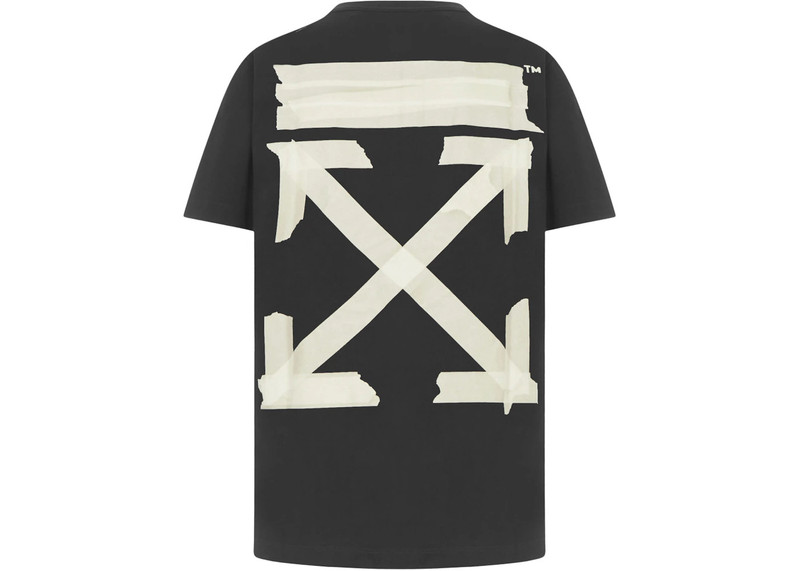 Off-White OFF-WHITE Slim Fit Tape Arrows T-Shirt Black/Beige outlook