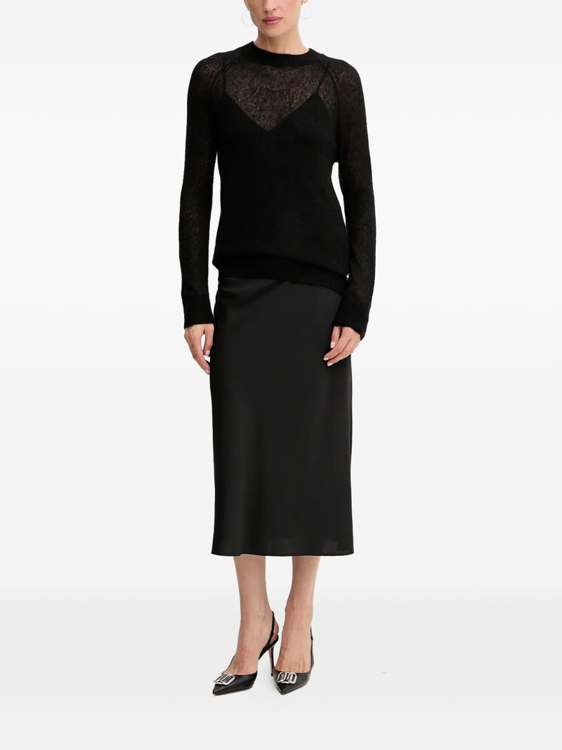 GUESS USA crew-neck semi-sheer jumper outlook