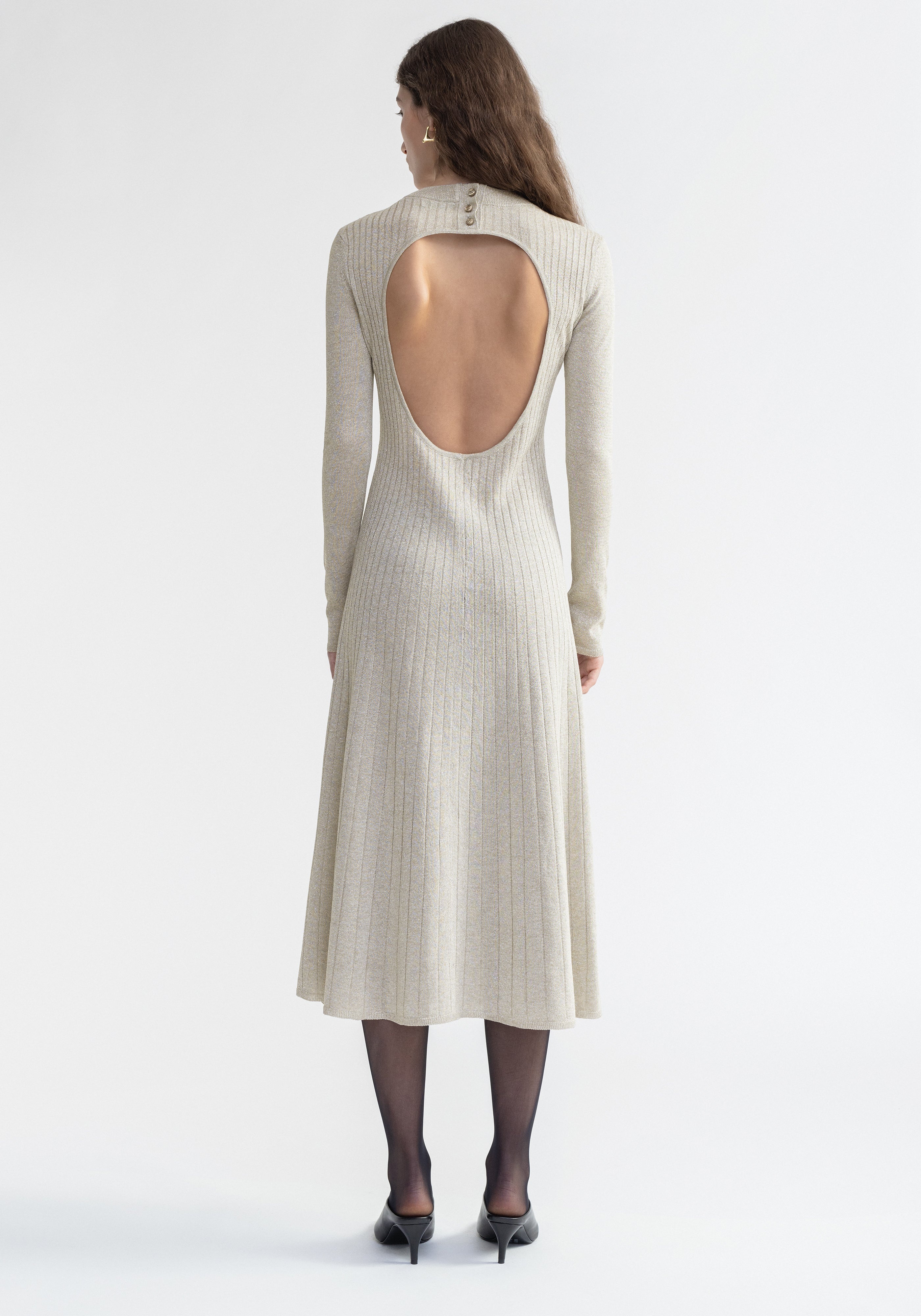 PAVLOVA
Sparkly ribbed midi dress - 5