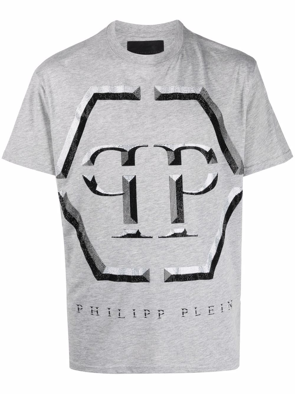 embellished-logo T-shirt - 1