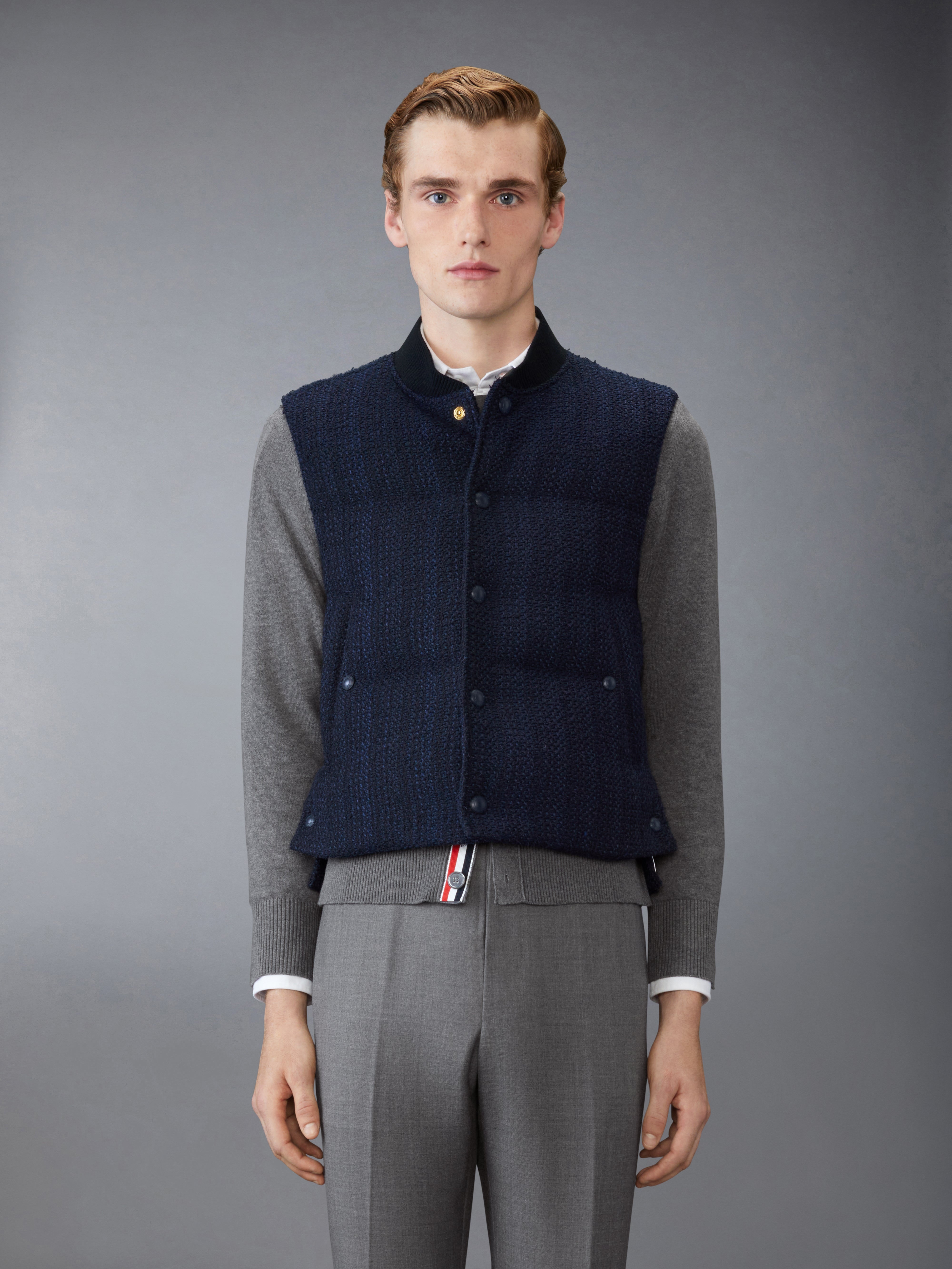 TWEED DOWNFILLED VEST - 2