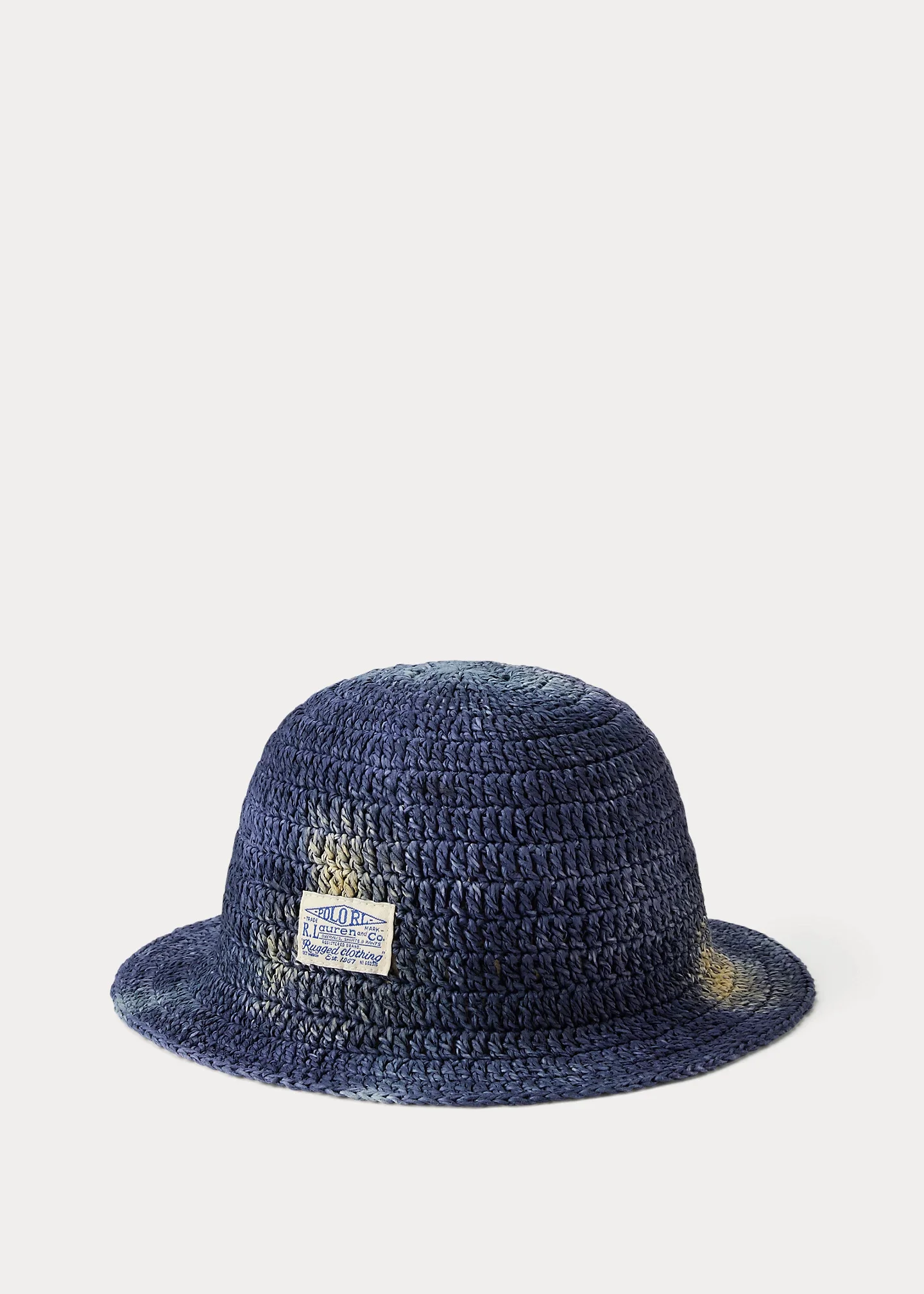 Hand-Painted Straw Packable Bucket Hat - 1