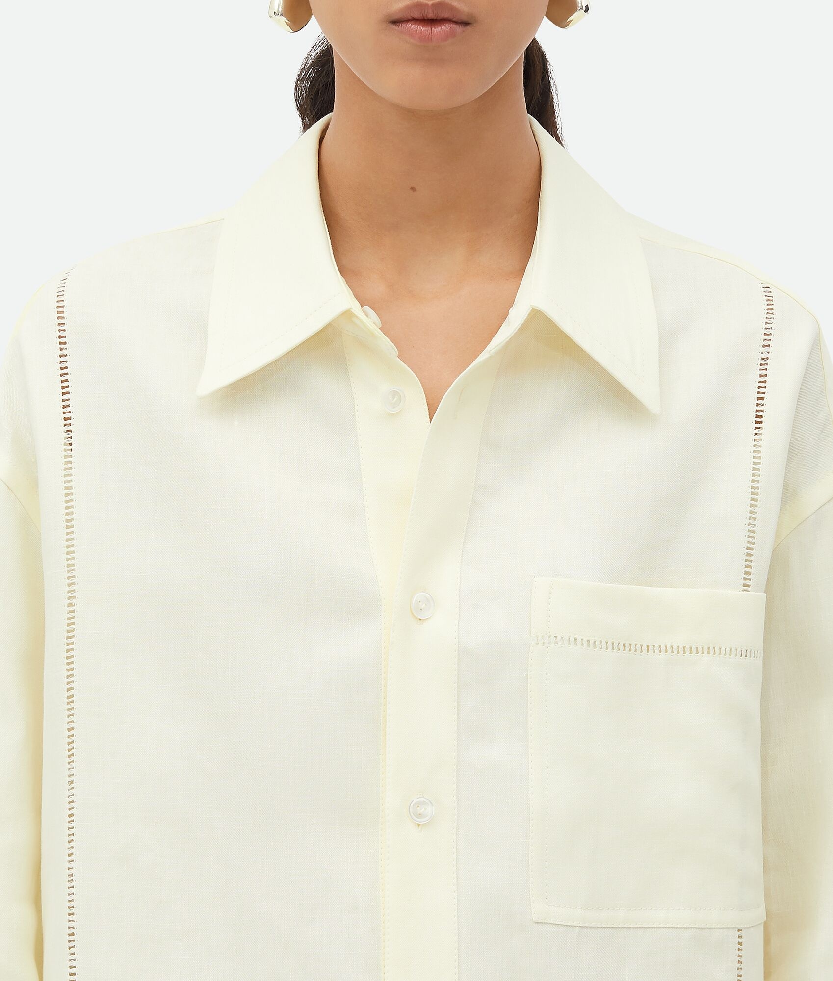 English Embroidery Linen Shirt - 6