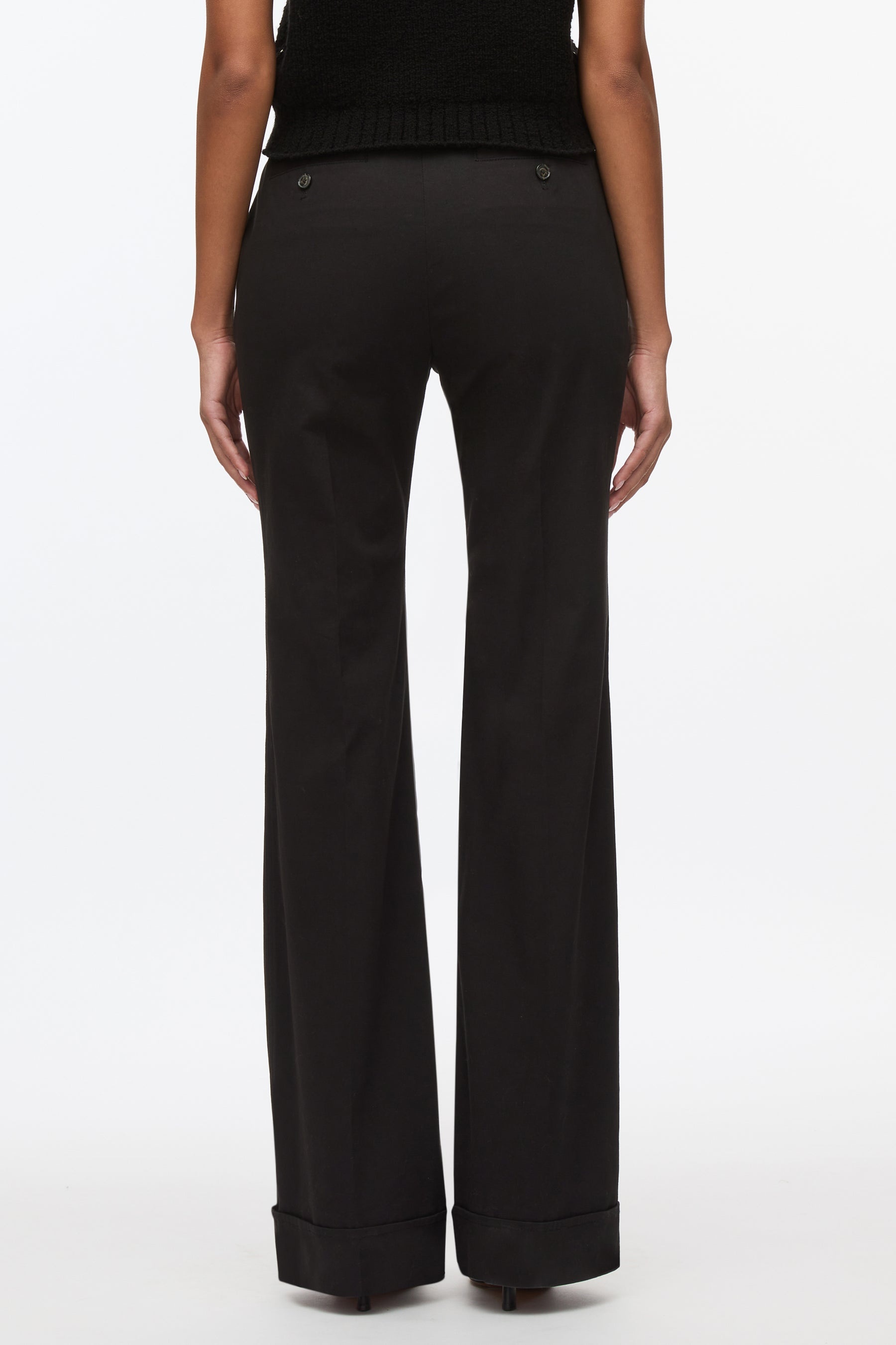 Cuffed Kick Flare Pant - 5