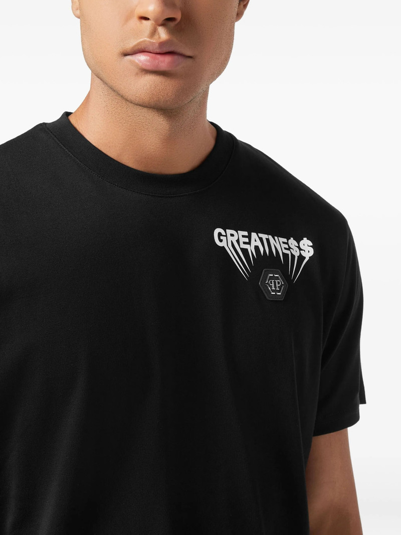 PHILIPP PLEIN Philipp Plein Logo-plaque Round-neck T-shirt outlook