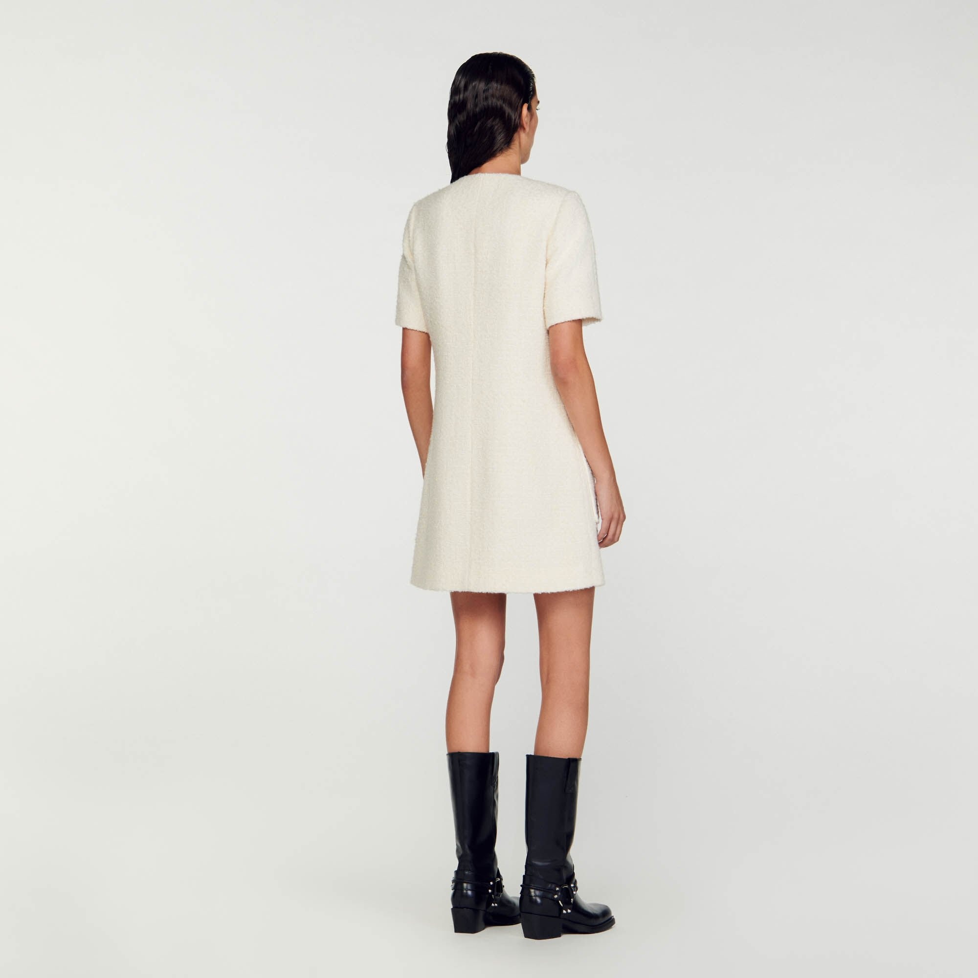 SHORT TWEED DRESS - 6