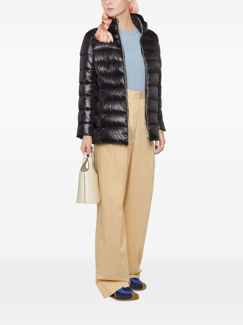 Herno zip-up padded short jacket outlook