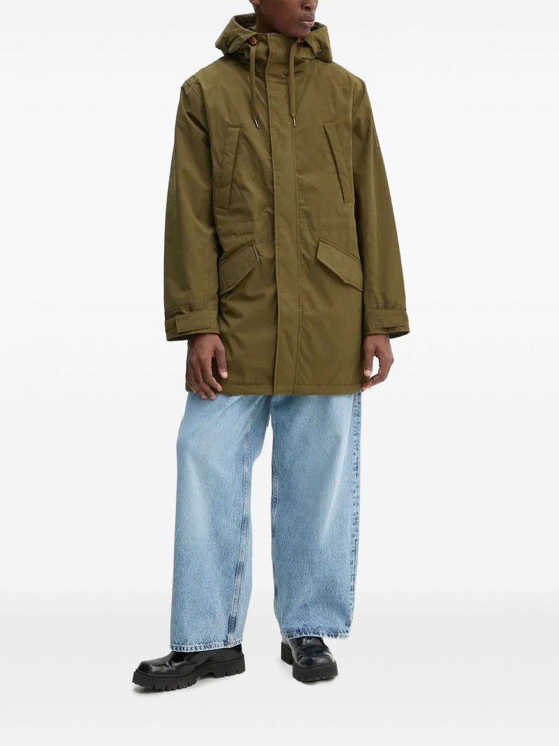 Timberland hooded logo-patch jacket outlook