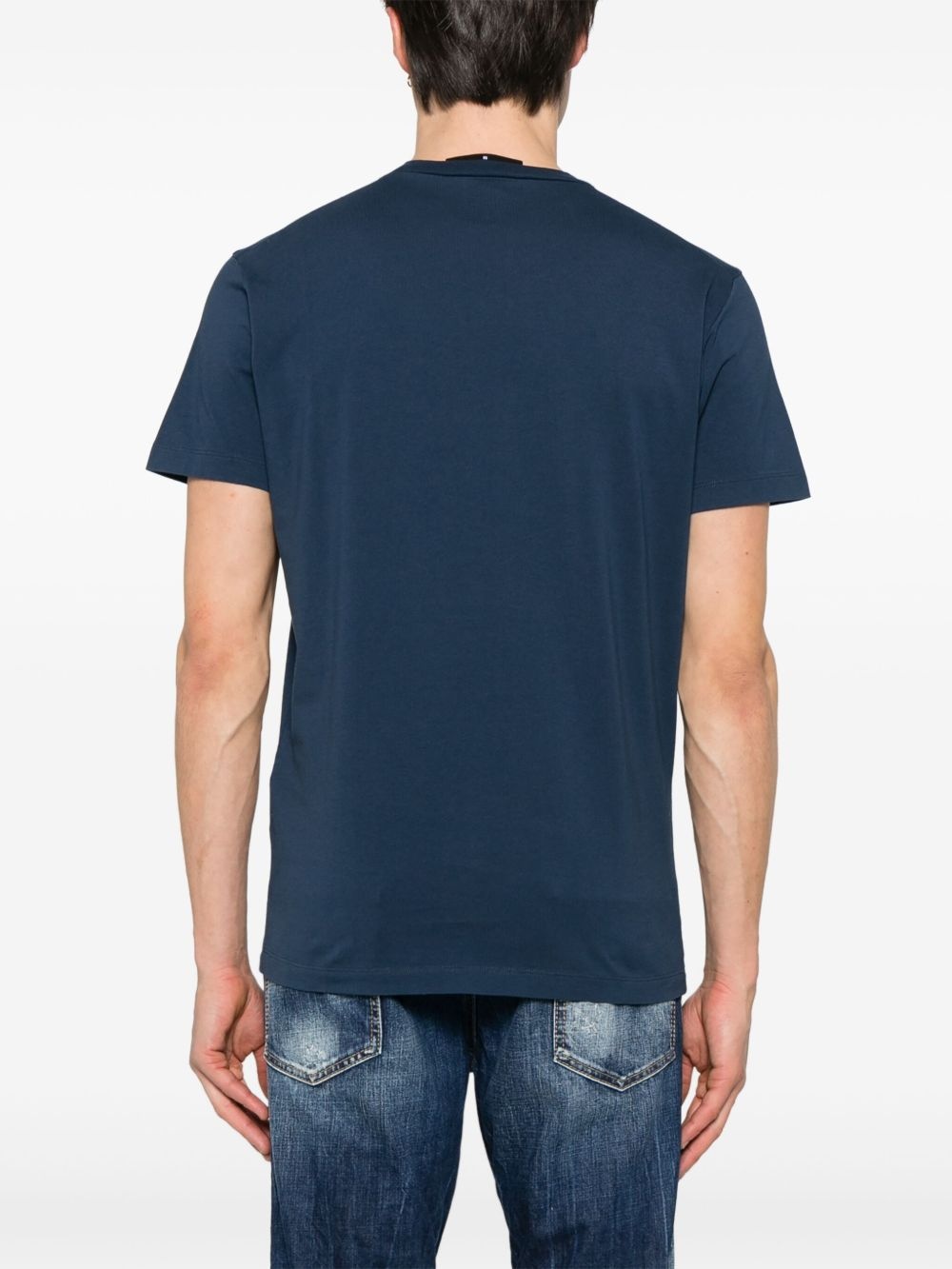 logo-flocked T-shirt - 3