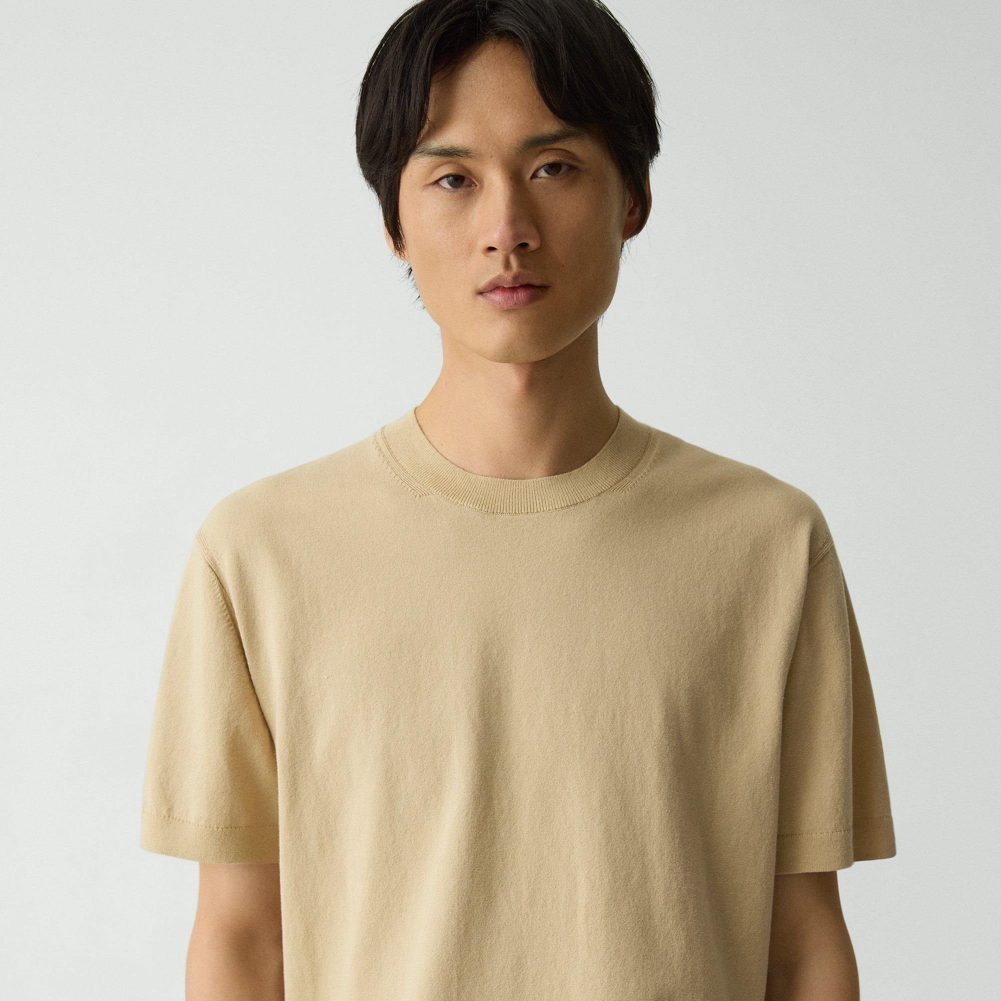 Relaxed Crewneck Tee in Cotton Light Twist - 5